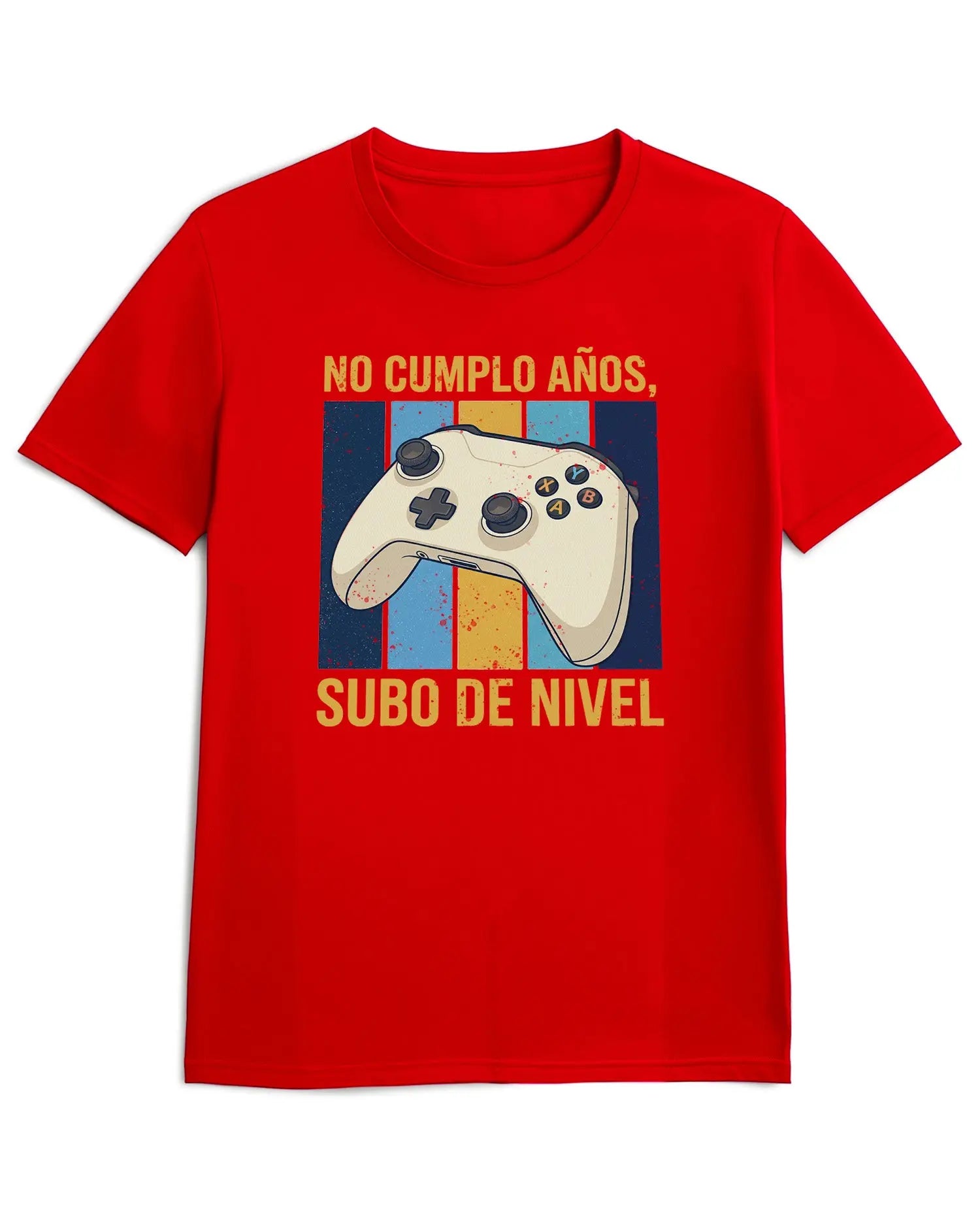 Camiseta de Manga Corta -  No Cumplo Años Subo de Nivel  - 100% Algodón Home & Living