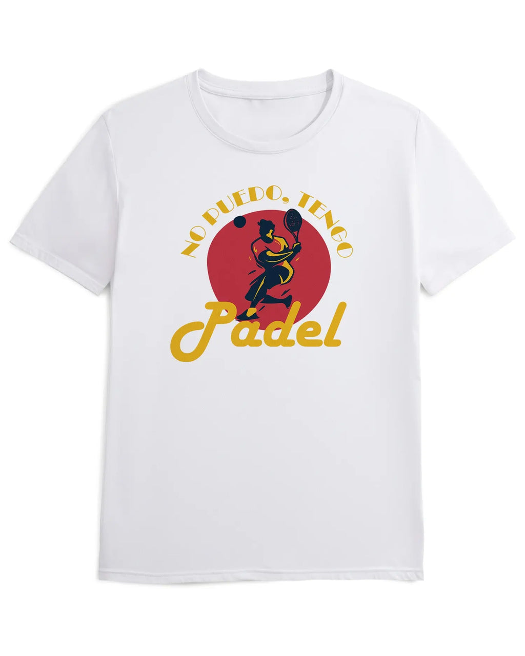 Camiseta de Manga Corta -  No Puedo tengo Pádel  - 100% Algodón Home & Living