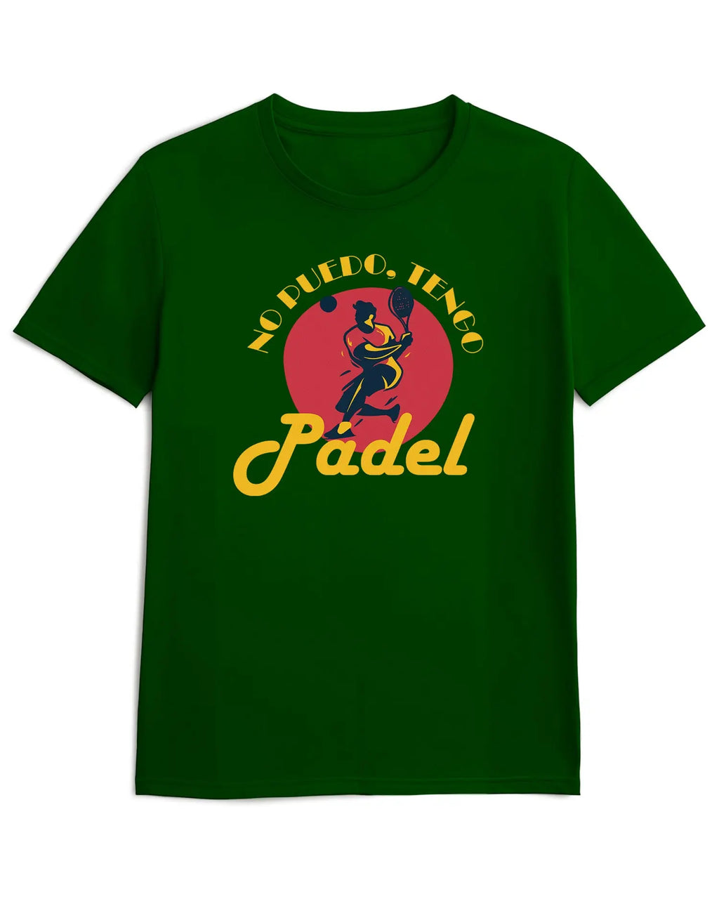 Camiseta de Manga Corta -  No Puedo tengo Pádel  - 100% Algodón Home & Living