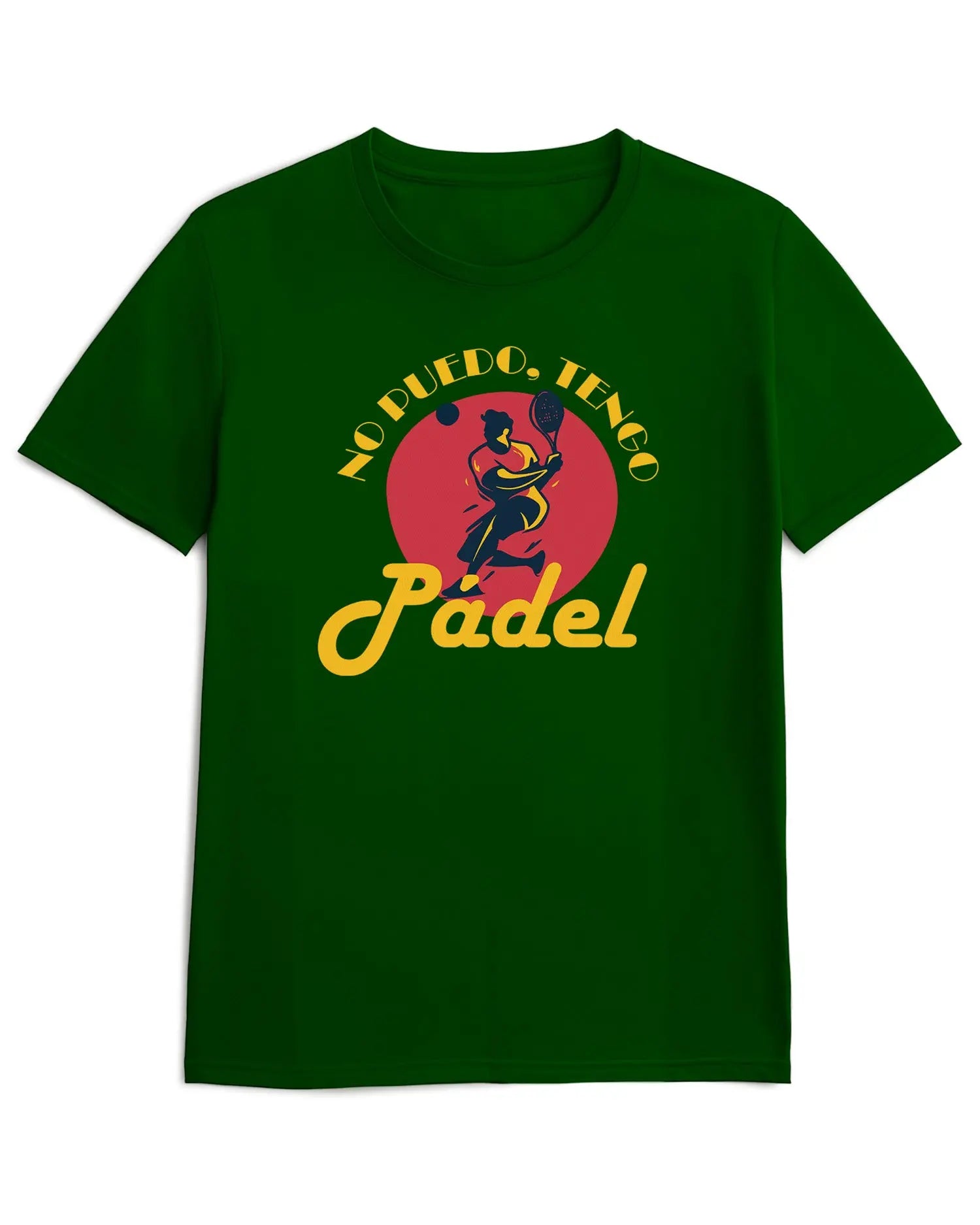 Camiseta de Manga Corta -  No Puedo tengo Pádel  - 100% Algodón Home & Living