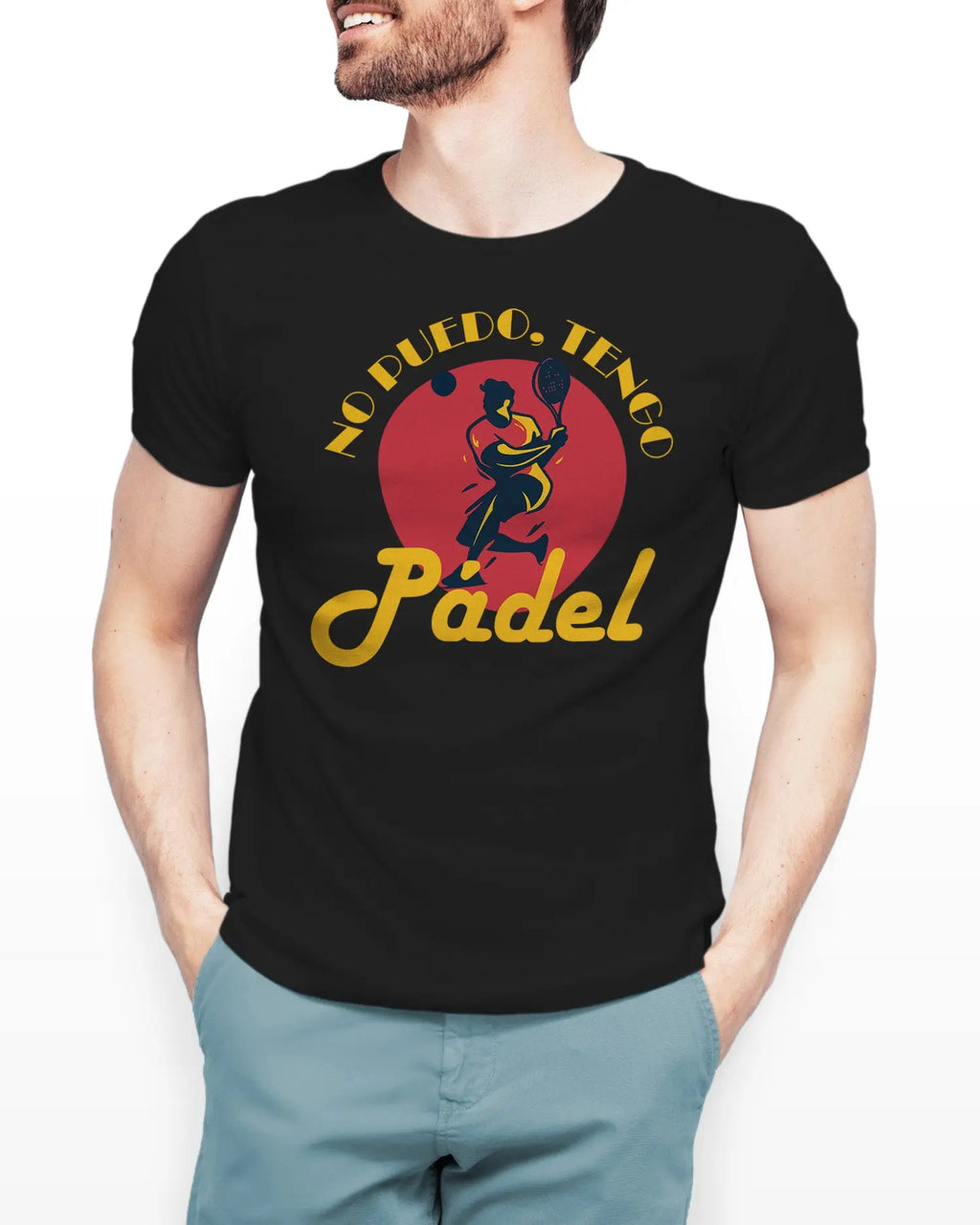 Camiseta de Manga Corta -  No Puedo tengo Pádel  - 100% Algodón Home & Living
