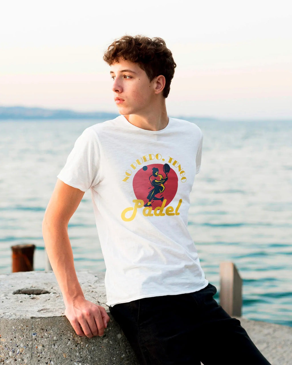 Camiseta de Manga Corta -  No Puedo tengo Pádel  - 100% Algodón Home & Living