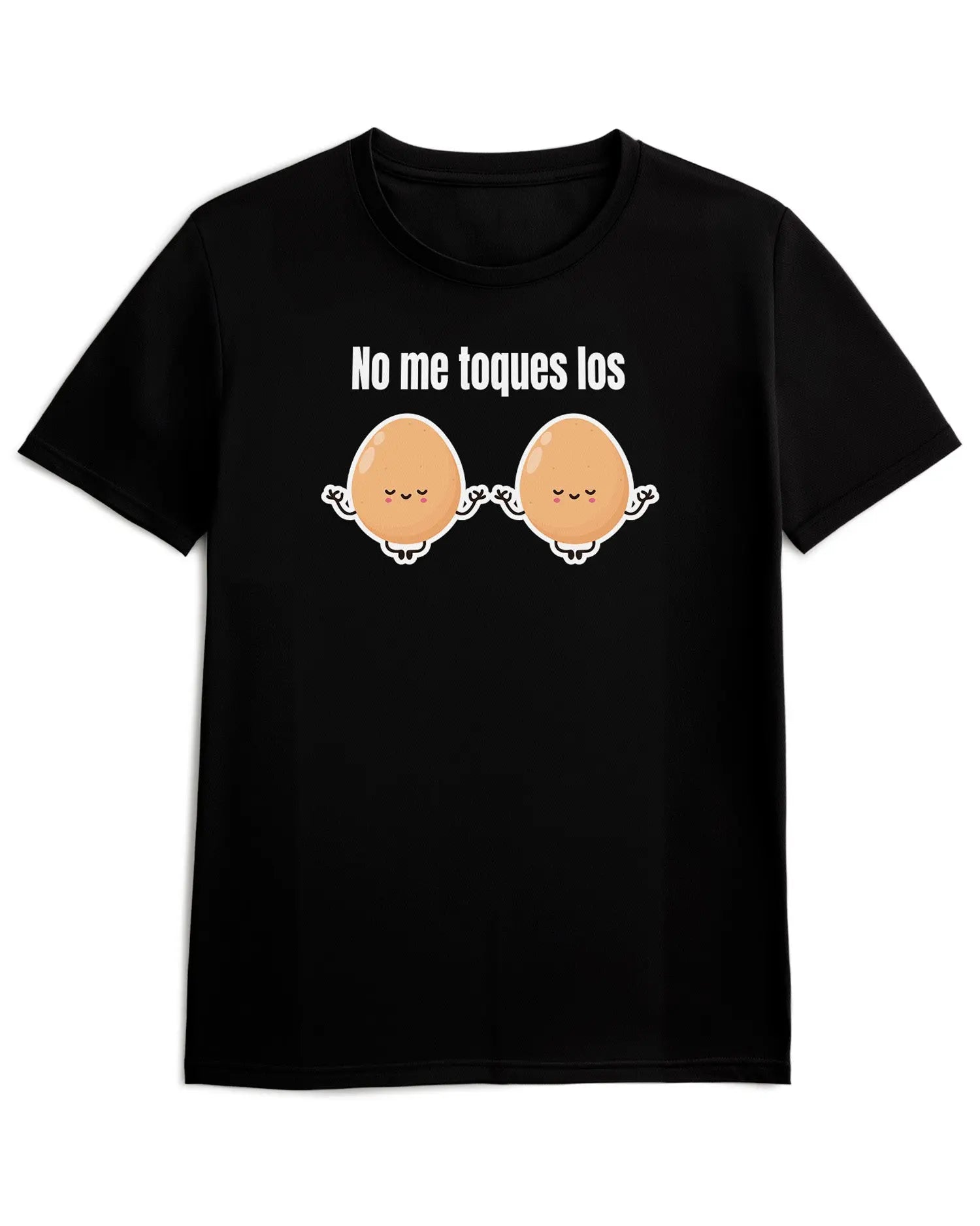 Camiseta de Manga Corta -  No me toques los Huevos  - 100% Algodón Home & Living