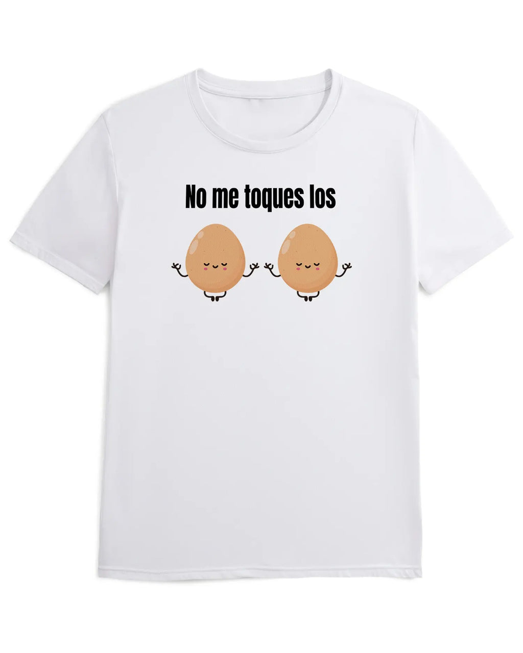 Camiseta de Manga Corta -  No me toques los Huevos  - 100% Algodón Home & Living