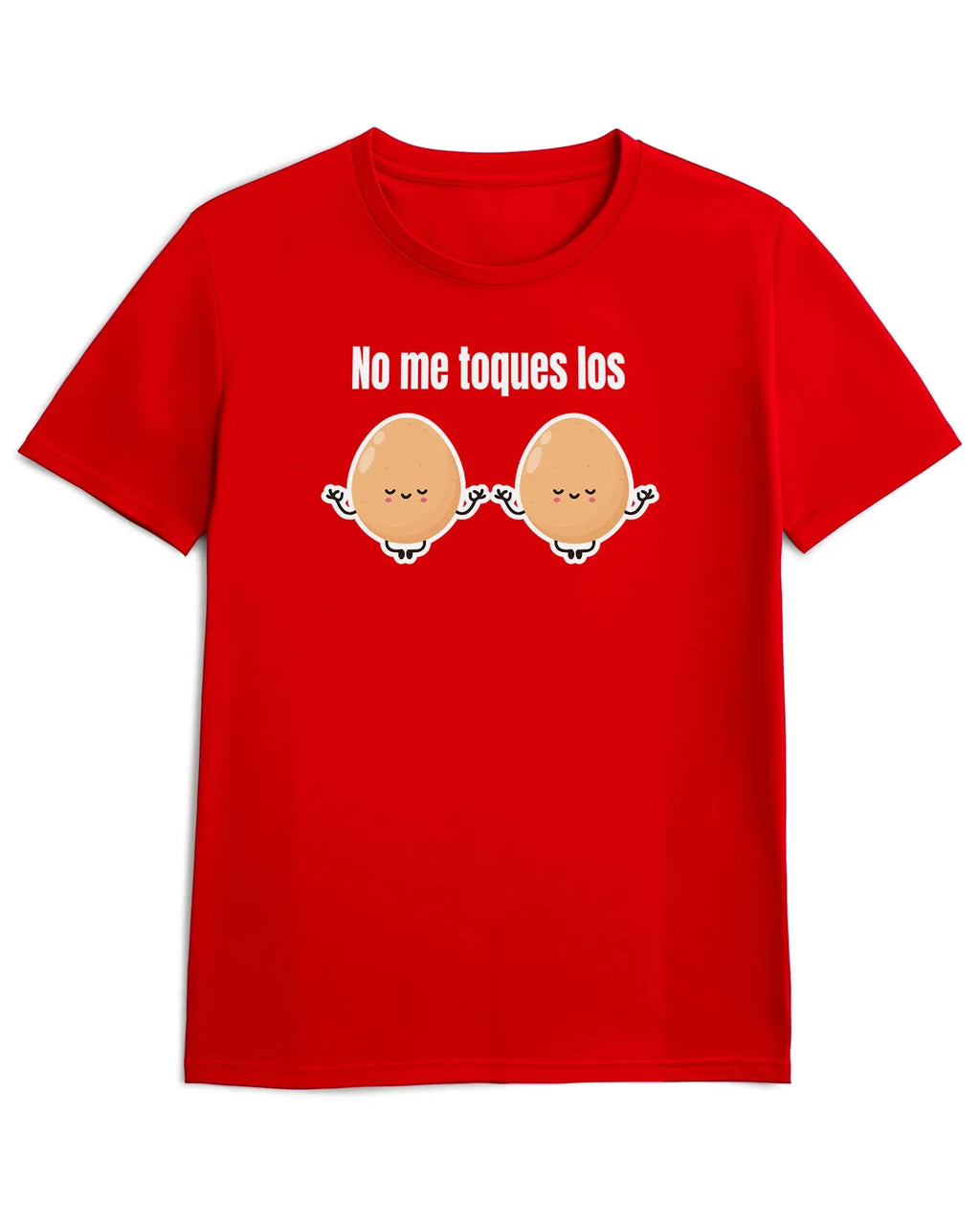 Camiseta de Manga Corta -  No me toques los Huevos  - 100% Algodón Home & Living