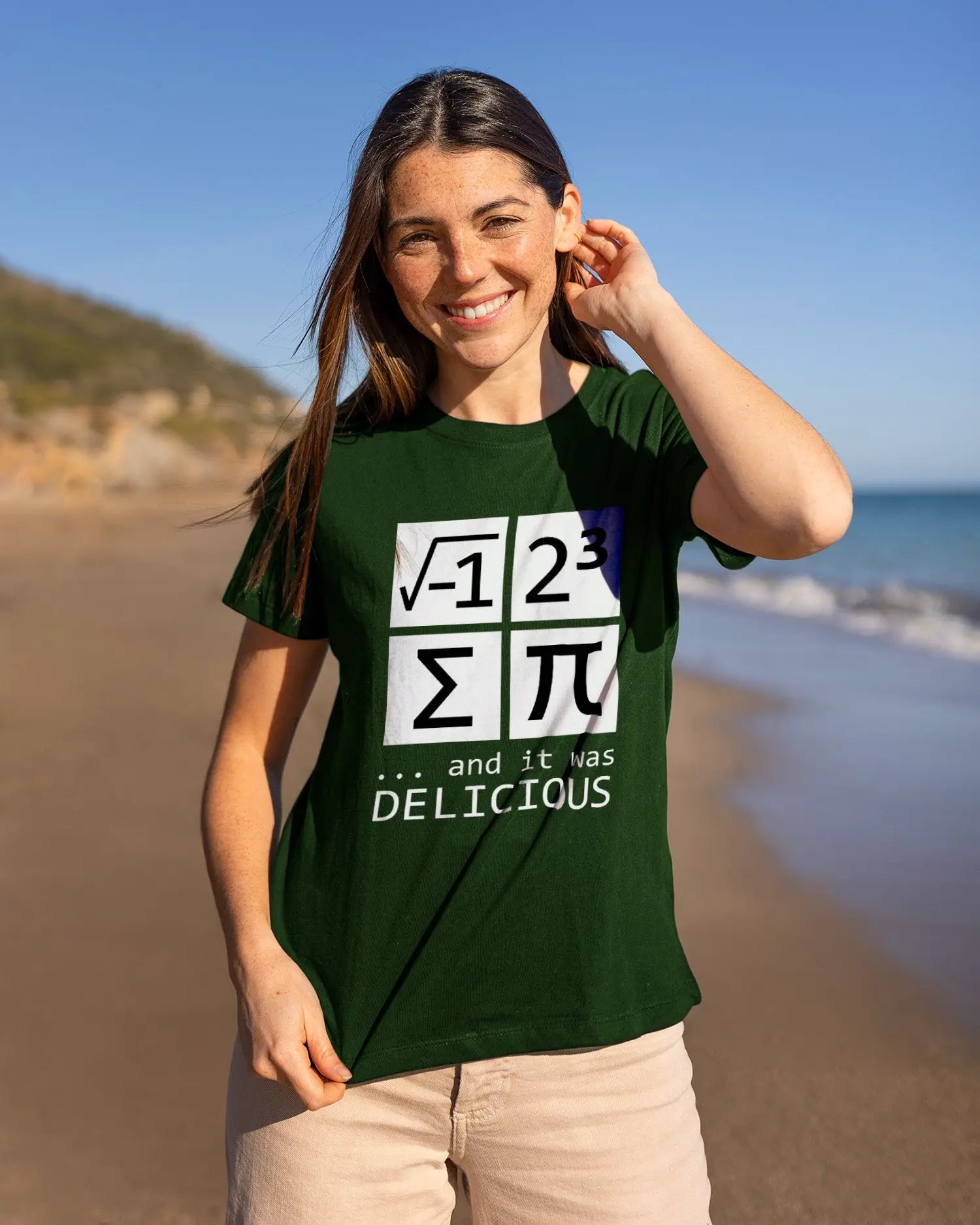 Camiseta de Manga Corta -  Número Pi  - 100% Algodón Home & Living