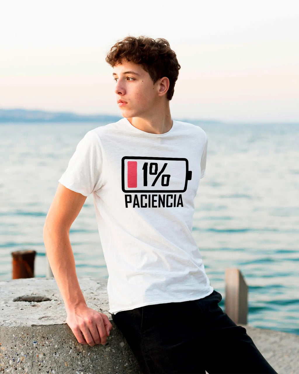 Camiseta de Manga Corta -  Paciencia Cero  - 100% Algodón Home & Living