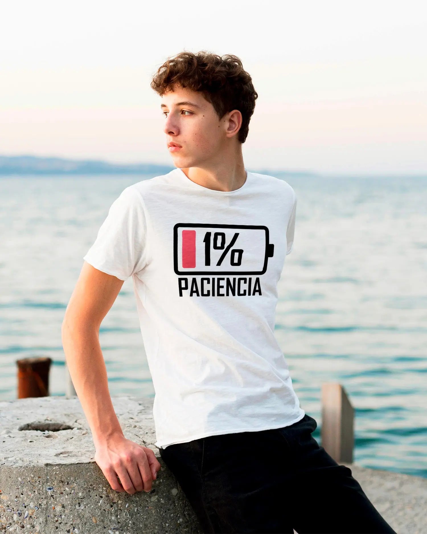 Camiseta de Manga Corta -  Paciencia Cero  - 100% Algodón Home & Living