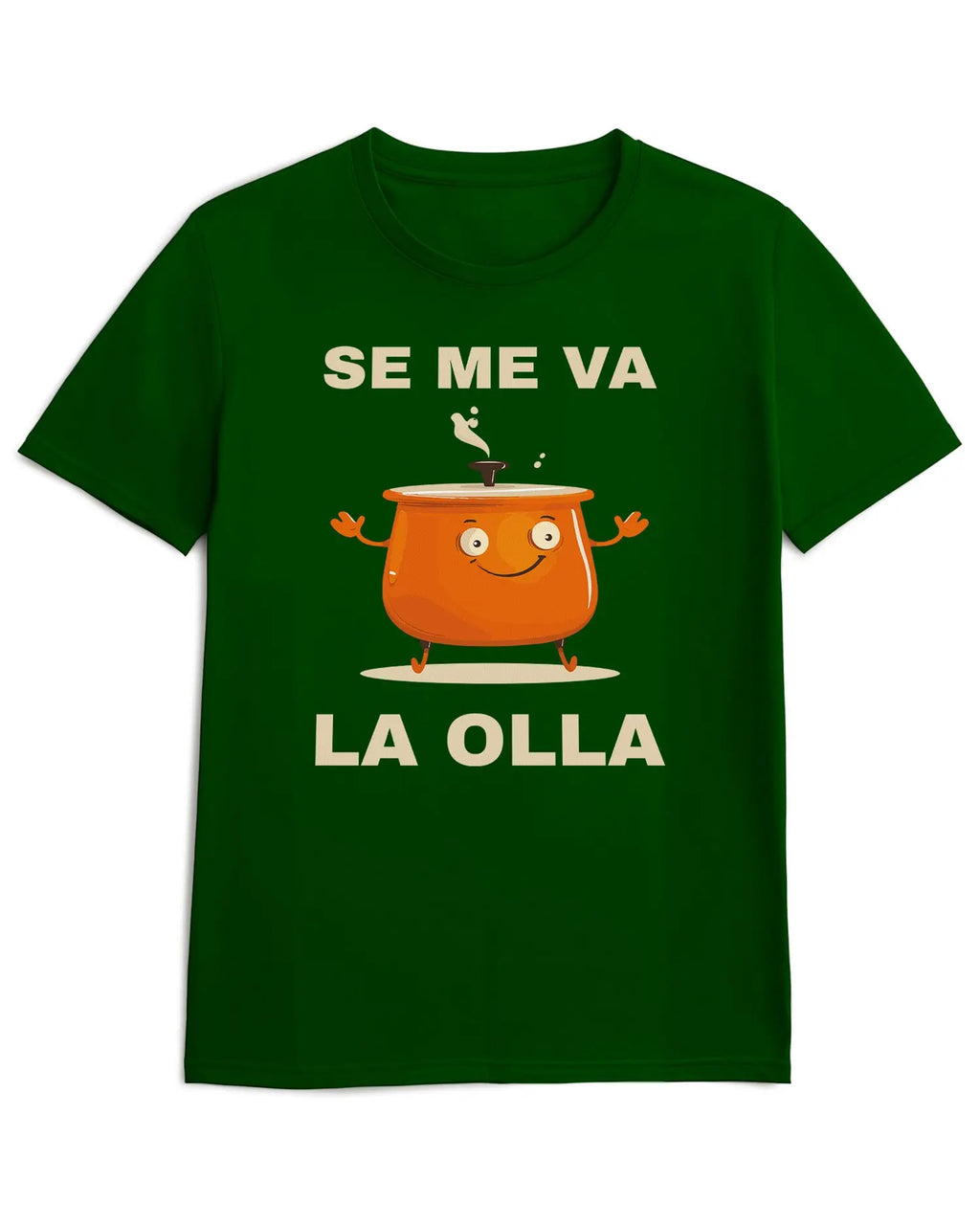 Camiseta de Manga Corta -  Se me Va la Olla  - 100% Algodón Home & Living