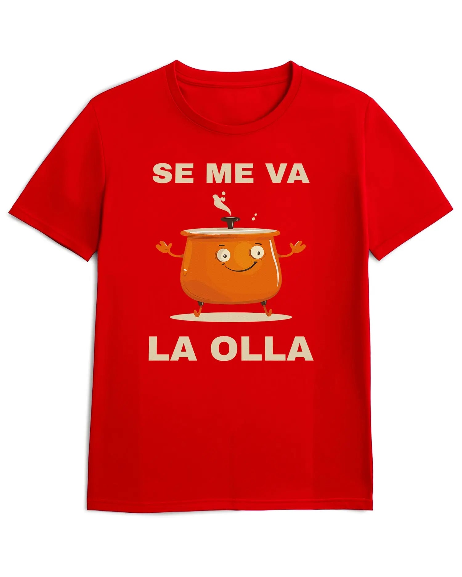 Camiseta de Manga Corta -  Se me Va la Olla  - 100% Algodón Home & Living