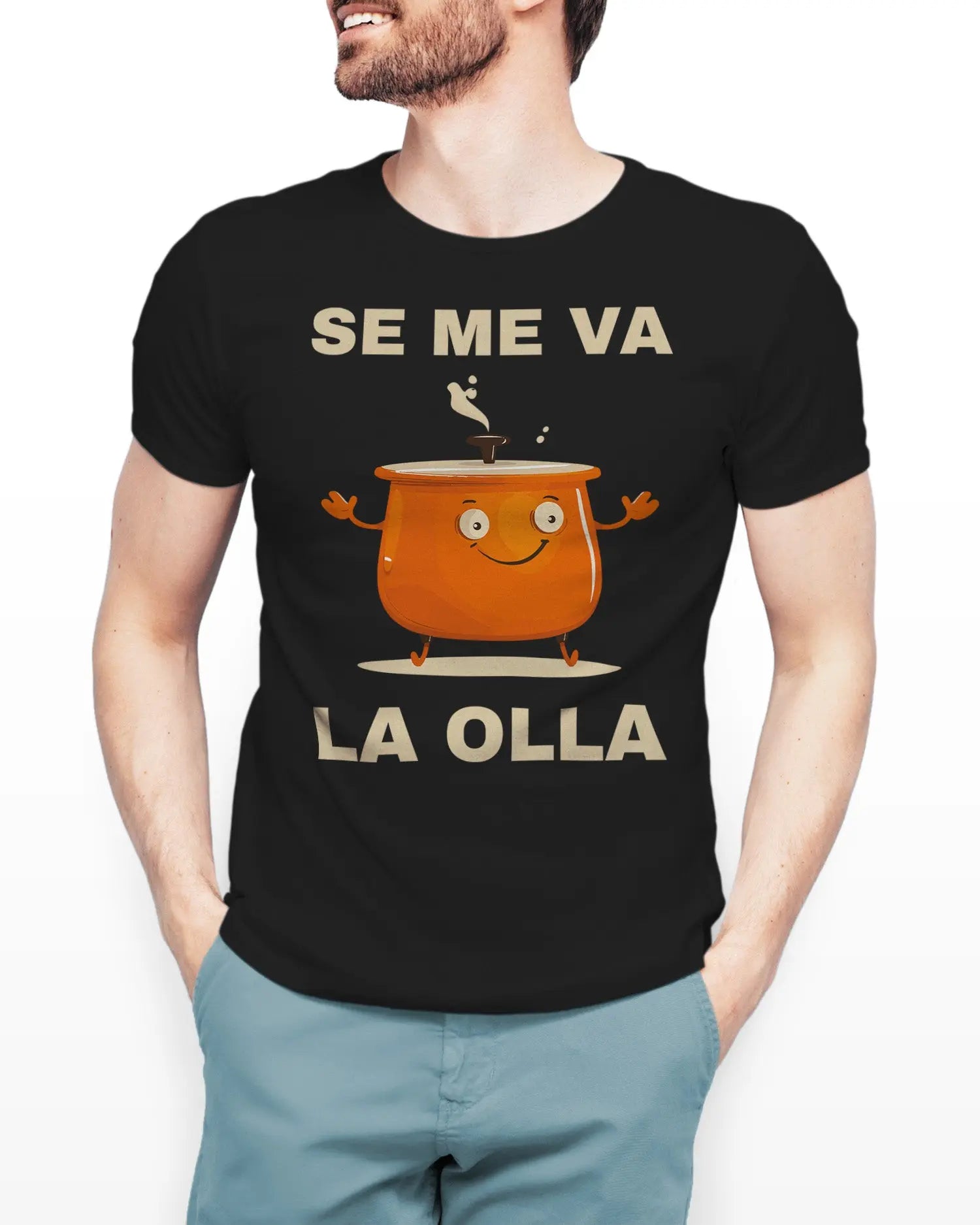 Camiseta de Manga Corta -  Se me Va la Olla  - 100% Algodón Home & Living