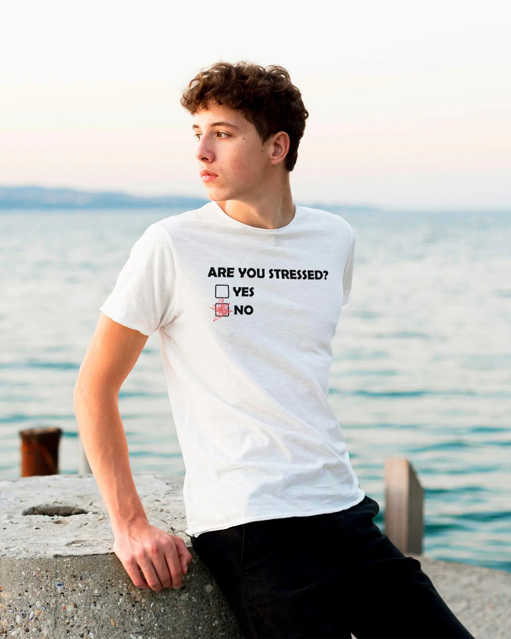 Camiseta de Manga Corta -  ¿Are you Stressed?  - 100% Algodón Home & Living