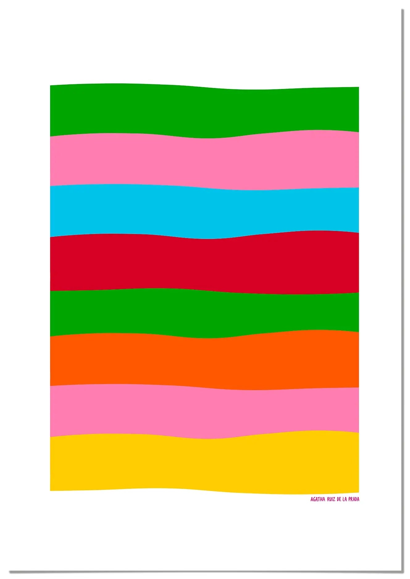 Cuadro Agatha Ruiz de la Prada Colores Líneas freeshipping - Home and Living