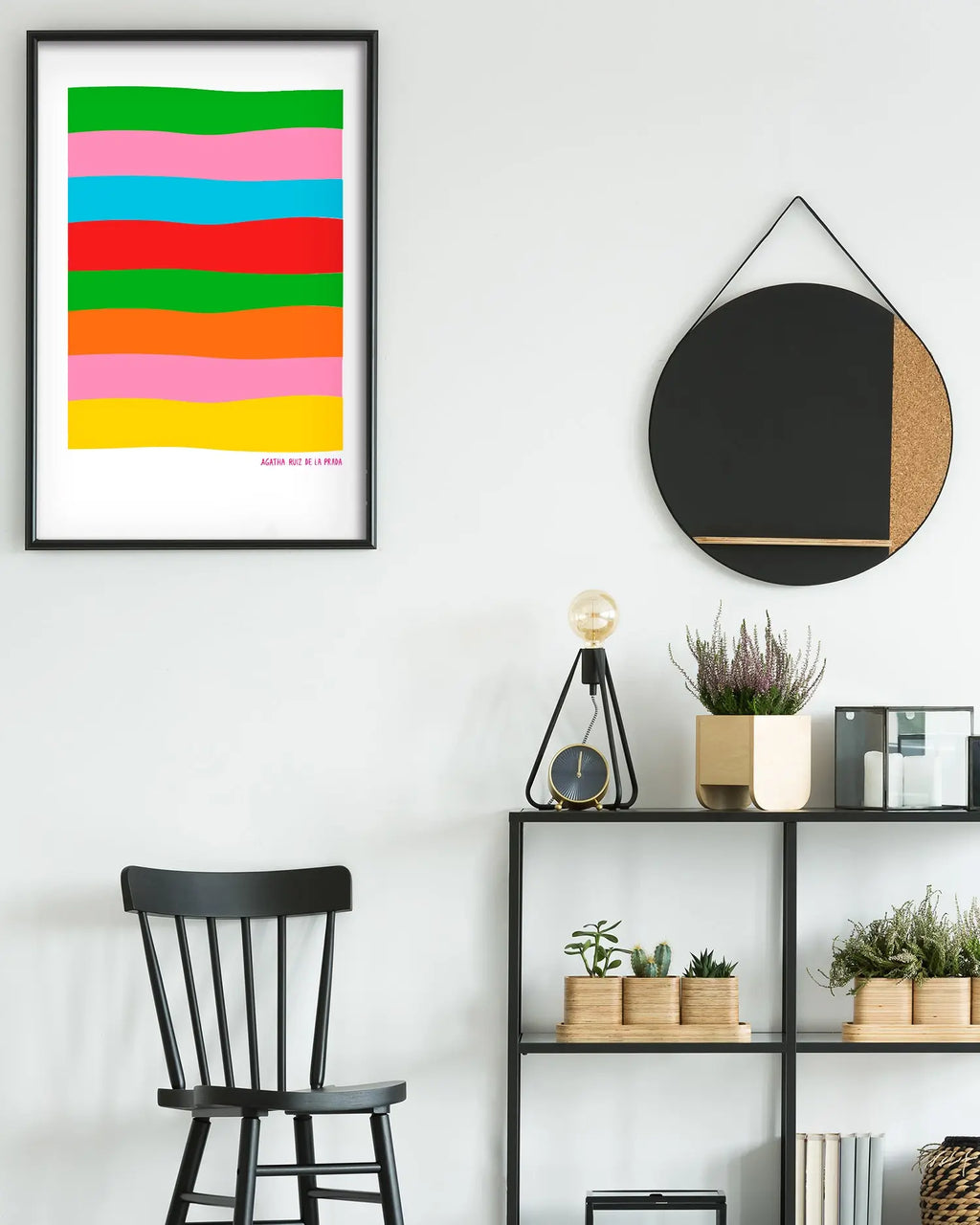 Cuadro Agatha Ruiz de la Prada Colores Líneas freeshipping - Home and Living