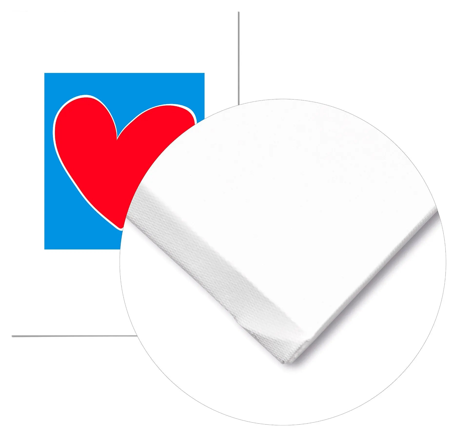 Cuadro Agatha Ruiz de la Prada Corazón Fondo Azul Home & Living Lienzo70x100cm