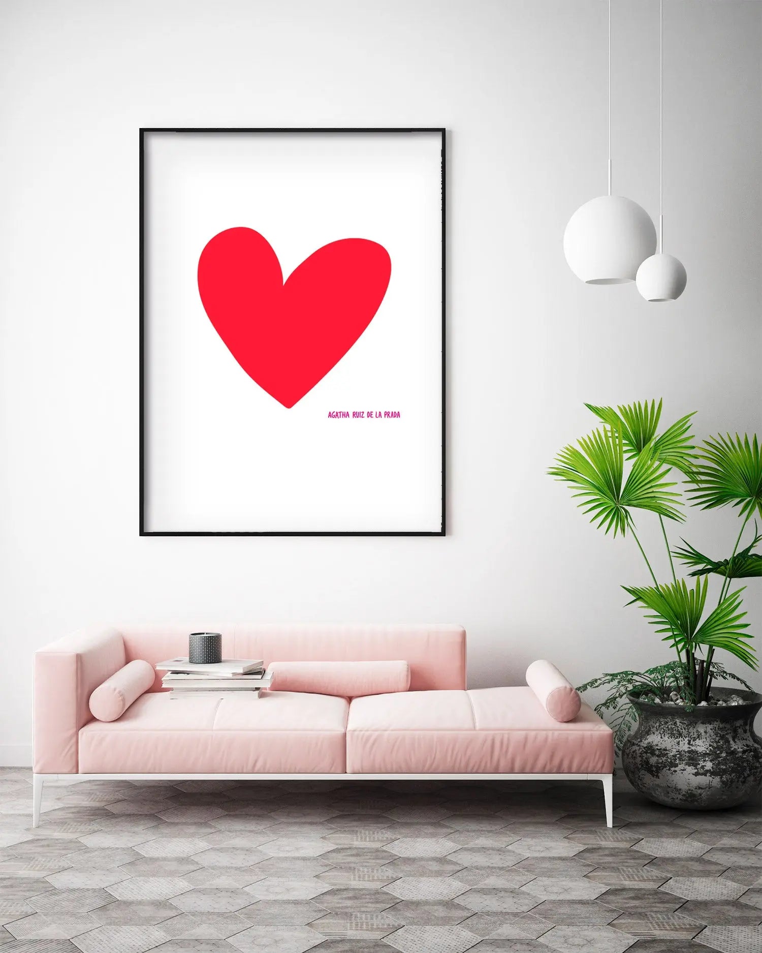 Cuadro Agatha Ruiz de la Prada Corazón freeshipping - Home and Living