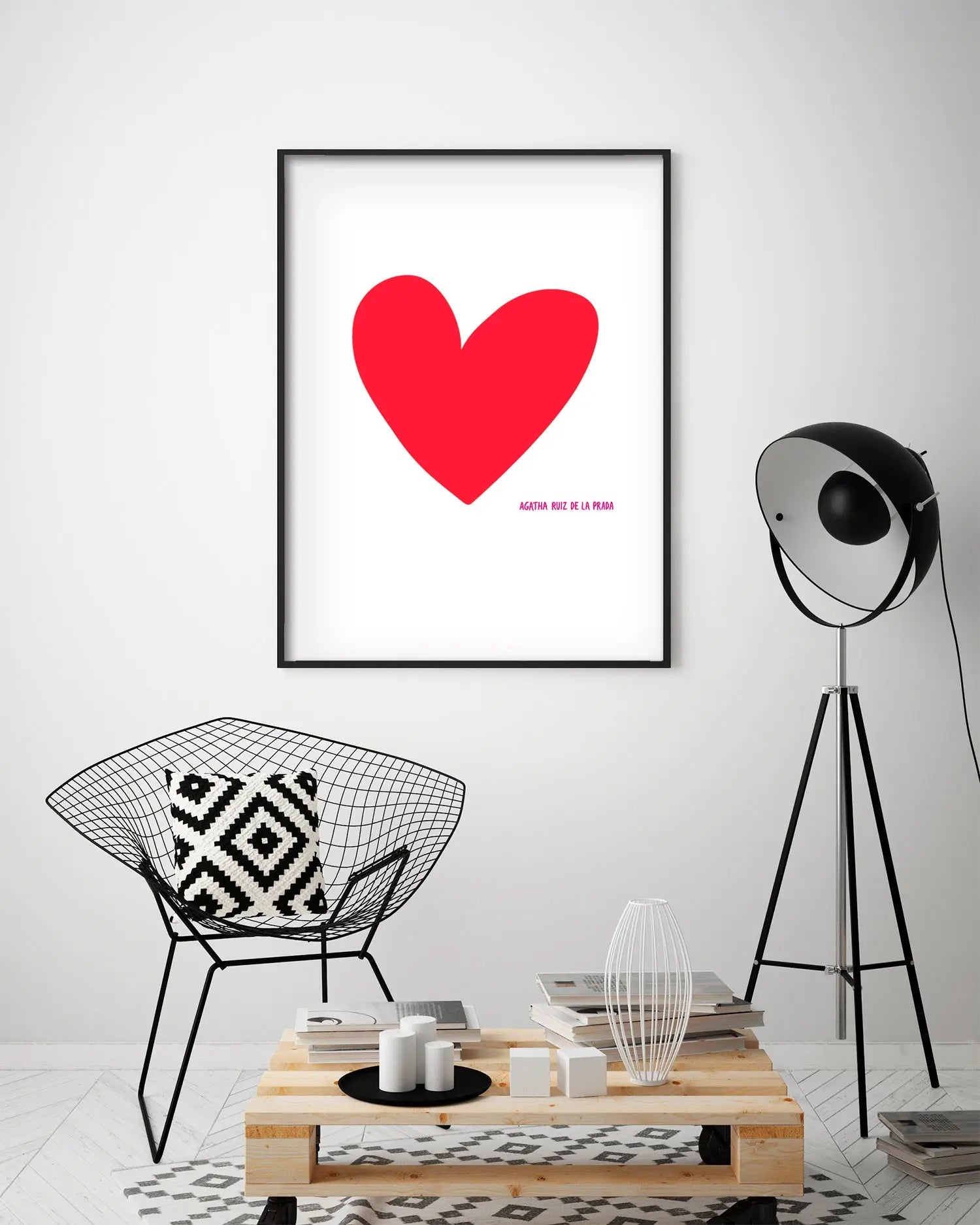 Cuadro Agatha Ruiz de la Prada Corazón freeshipping - Home and Living