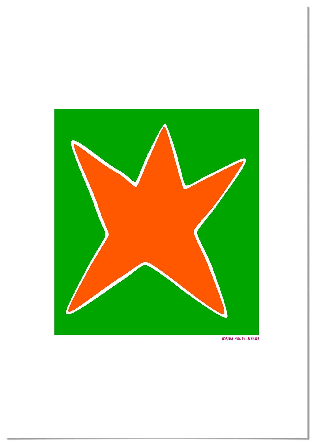 Cuadro Agatha Ruiz de la Prada Estrella Verde freeshipping - Home and Living