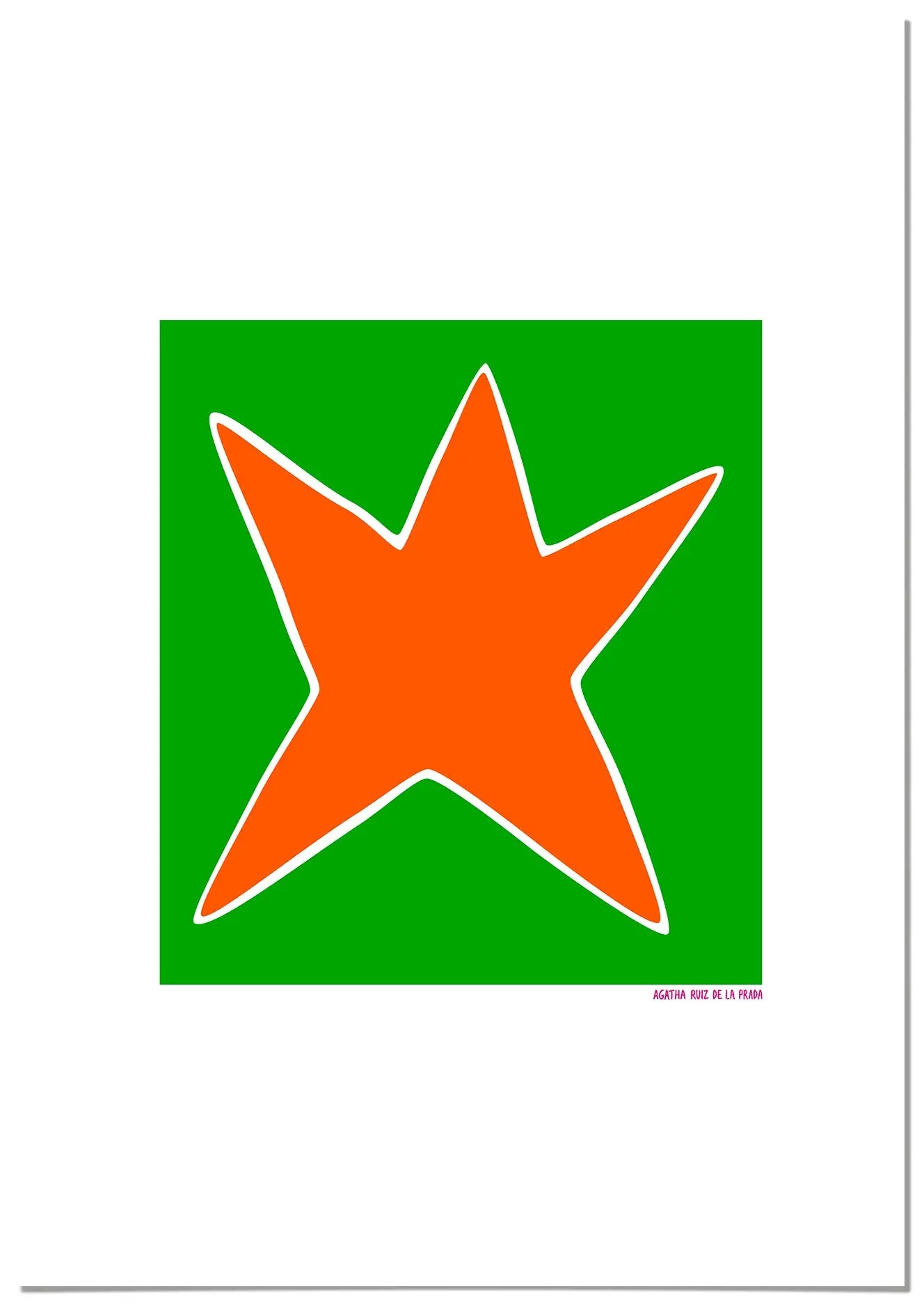 Cuadro Agatha Ruiz de la Prada Estrella Verde freeshipping - Home and Living