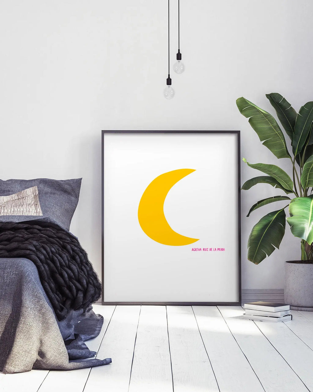 Cuadro Agatha Ruiz de la Prada Luna freeshipping - Home and Living
