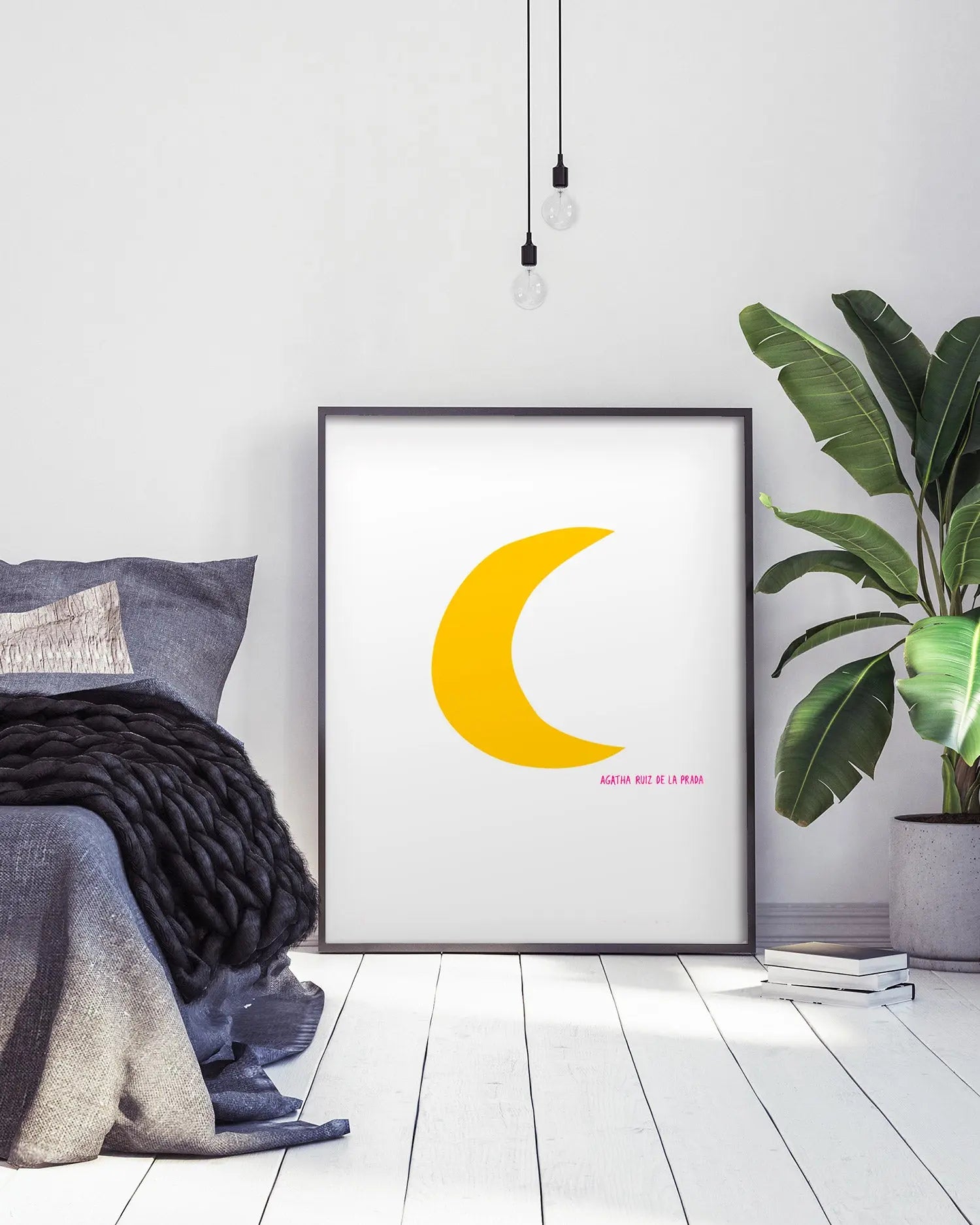 Cuadro Agatha Ruiz de la Prada Luna freeshipping - Home and Living