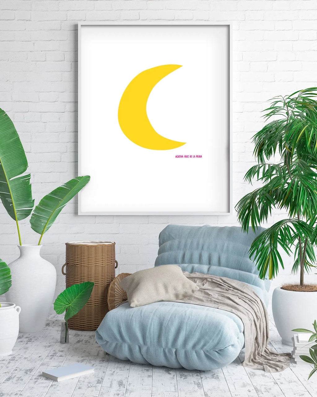 Cuadro Agatha Ruiz de la Prada Luna freeshipping - Home and Living