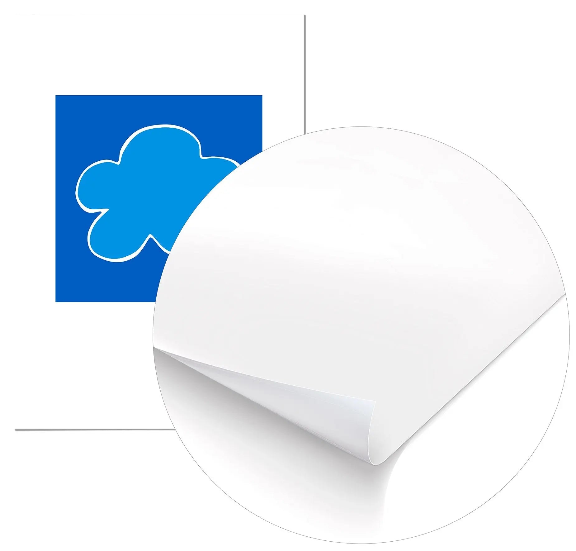 Cuadro Agatha Ruiz de la Prada Nube Fondo Azul Home & Living Póster70x100cm