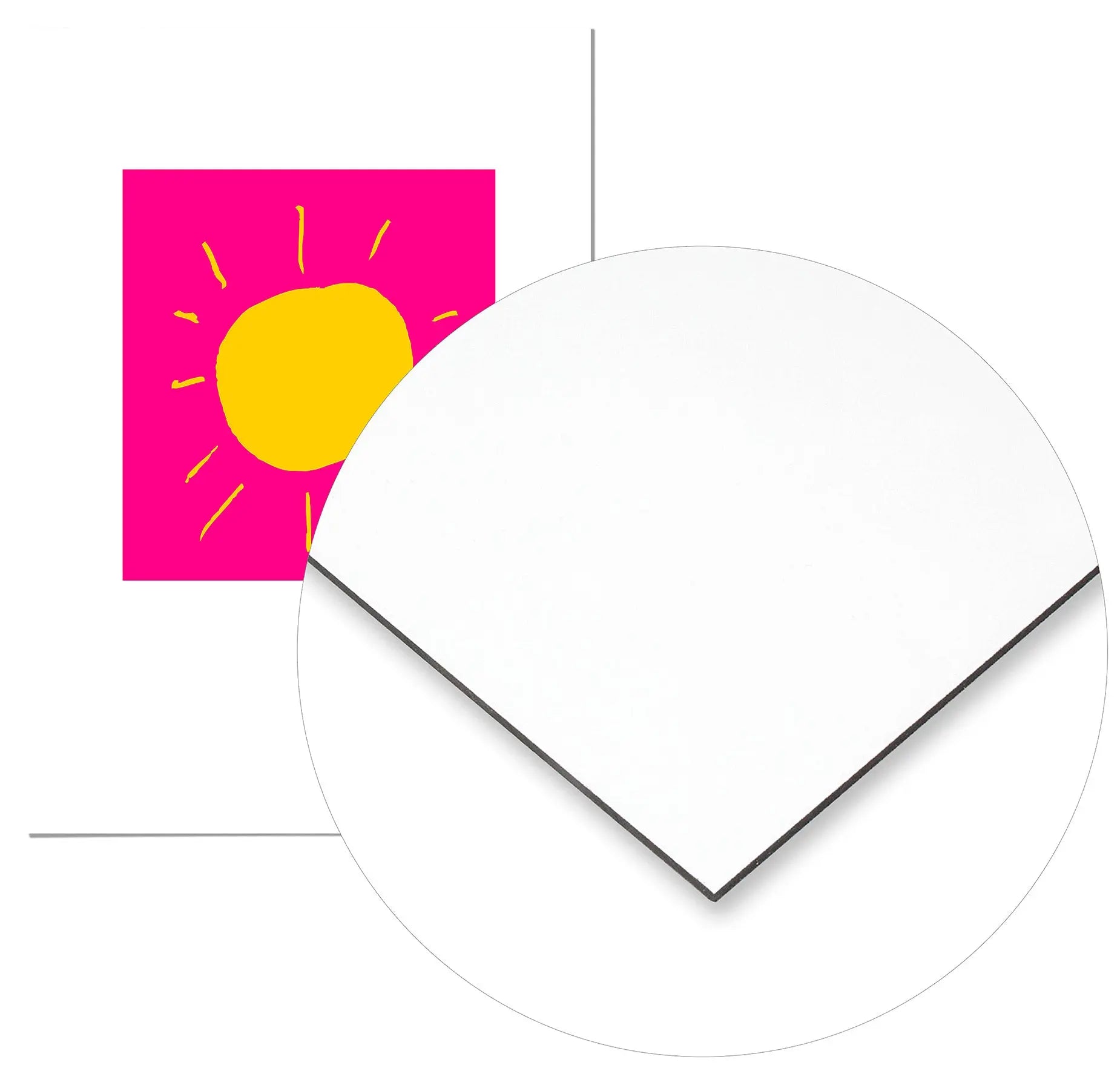 Cuadro Agatha Ruiz de la Prada Sol Fondo Rosa freeshipping - Home and Living