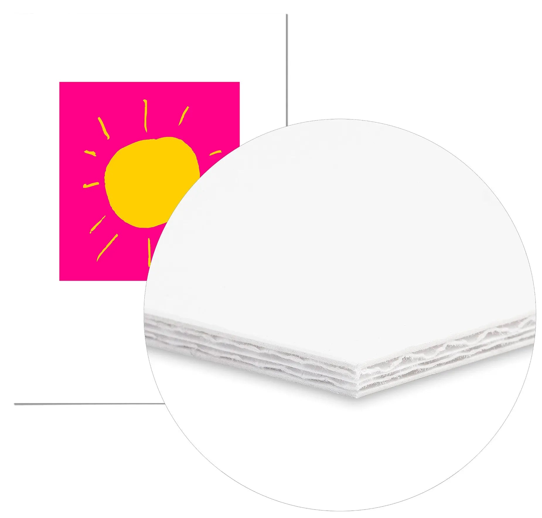 Cuadro Agatha Ruiz de la Prada Sol Fondo Rosa freeshipping - Home and Living