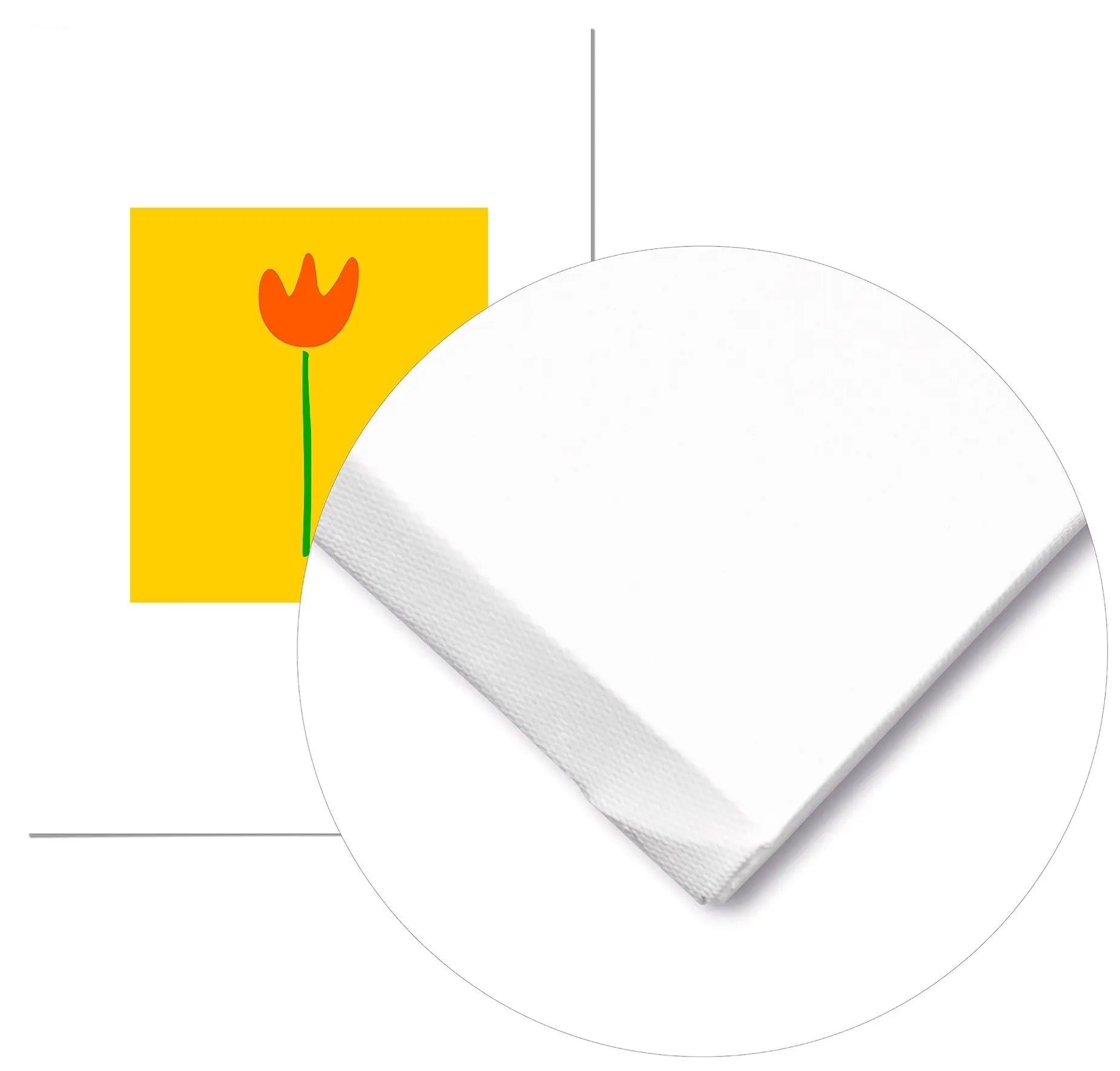 Cuadro Agatha Ruiz de la Prada Tulipán Fondo Amarillo Home & Living Lienzo70x100cm