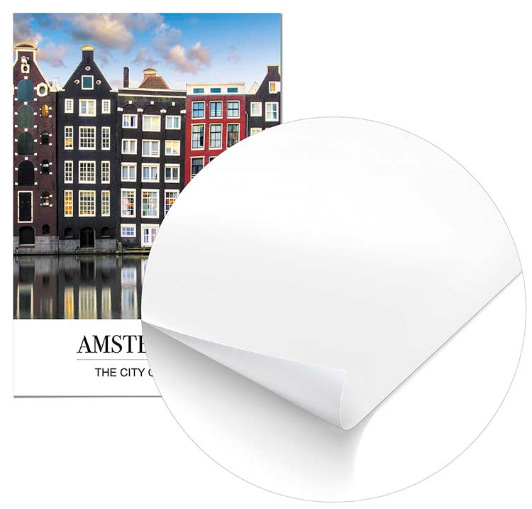 Cuadro Ciudad de Ámsterdam con Mensaje Home & Living 