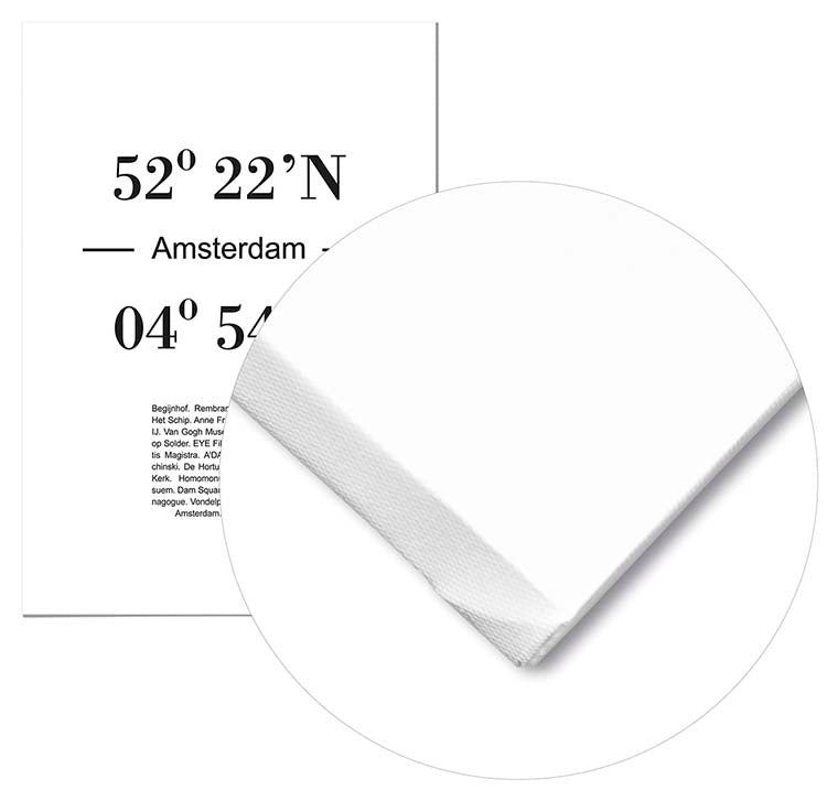 Cuadro Coordenadas de Ámsterdam Home & Living 