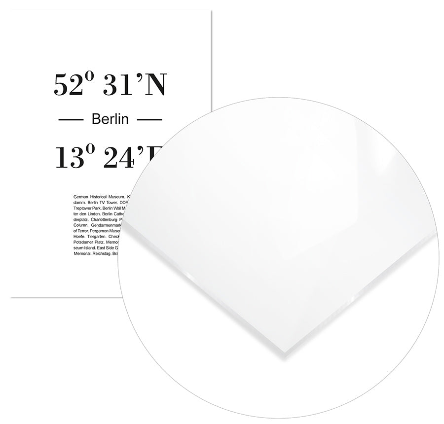 Cuadro Coordenadas de Berlín Home & Living 