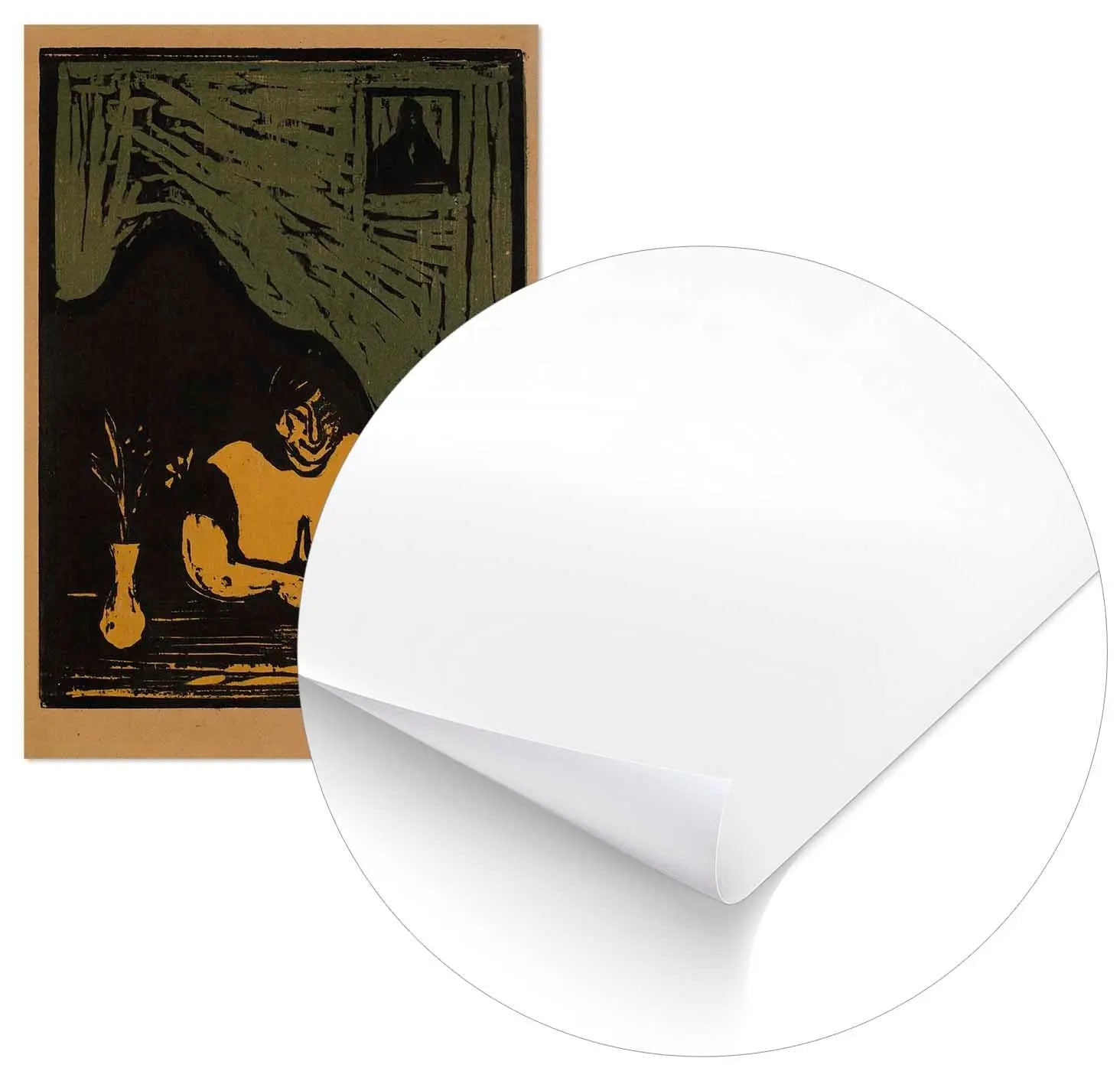 Cuadro Edvard Munch Mujer Home & Living Póster70x100cm