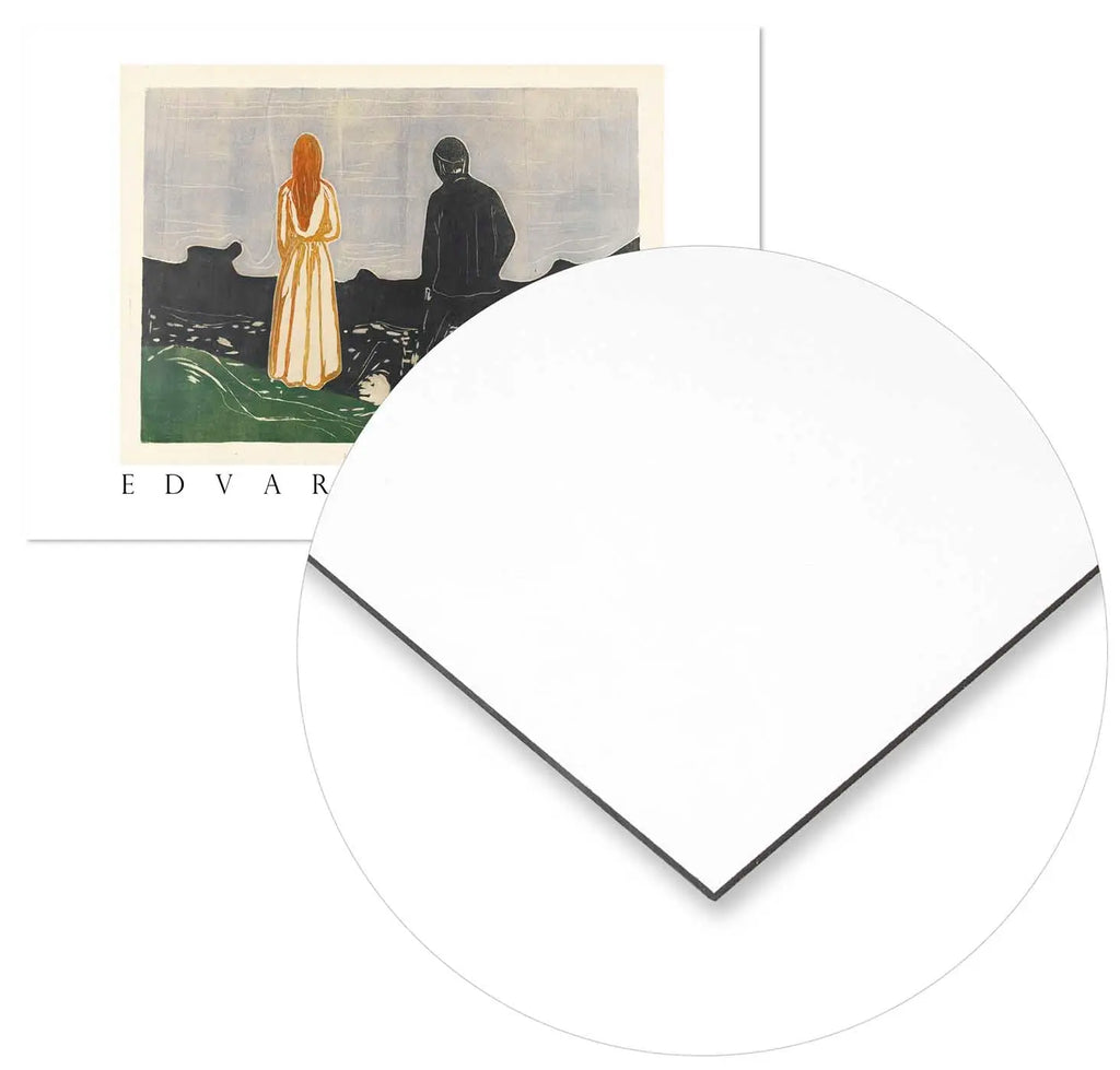 Cuadro Edvard Munch Solitarios Home & Living Metal30x21cm