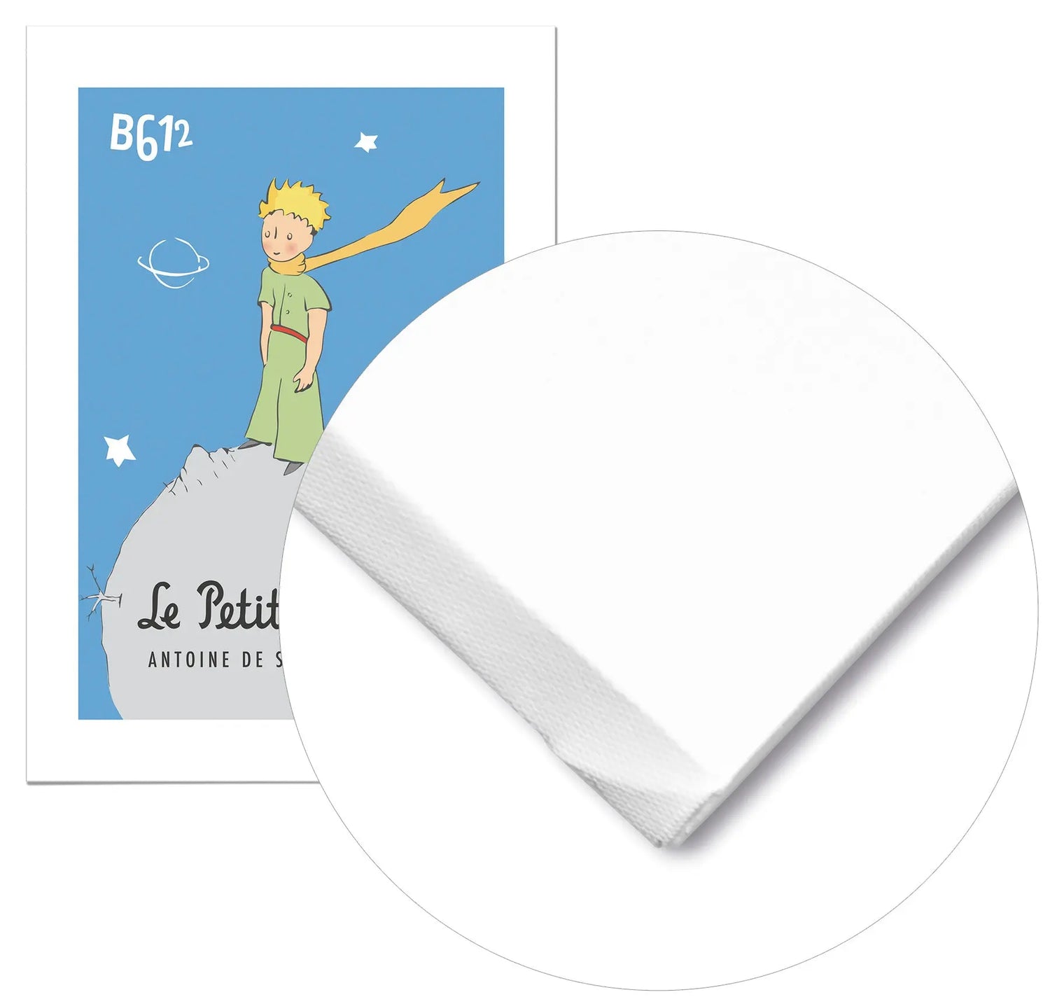 Cuadro El Principito Planeta Gris Sello freeshipping - Home and Living