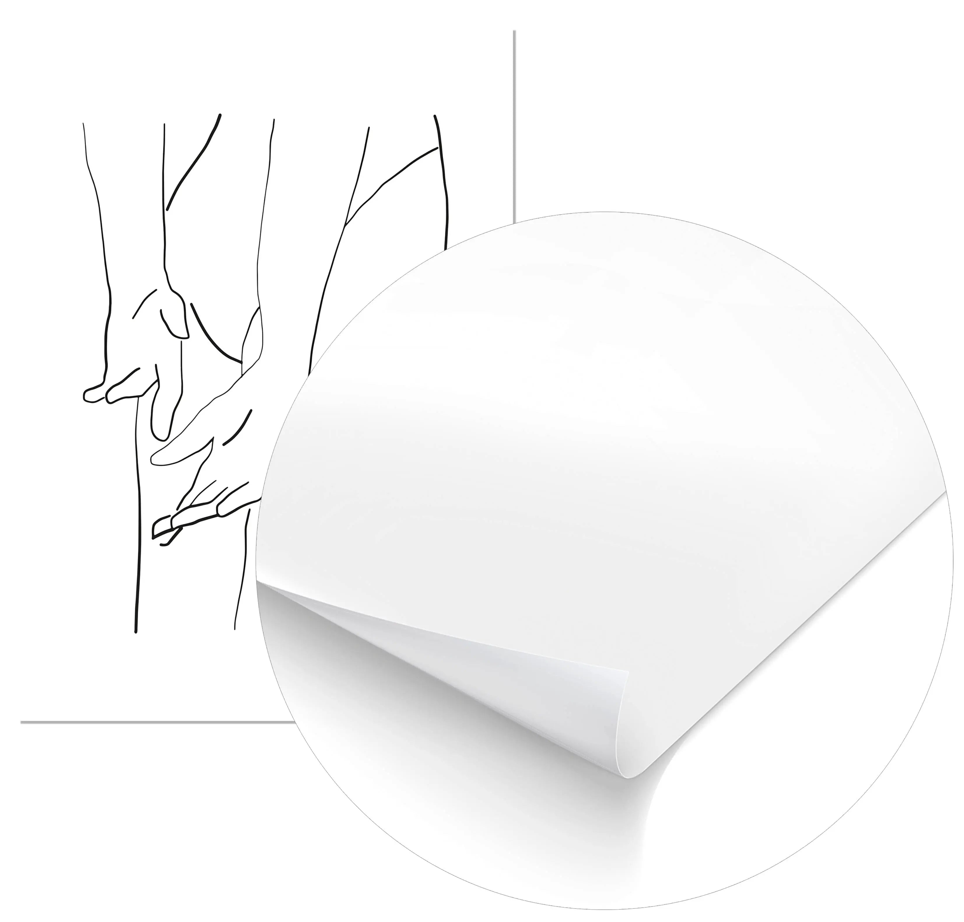 Cuadro Figura Femenina una Línea freeshipping - Home and Living