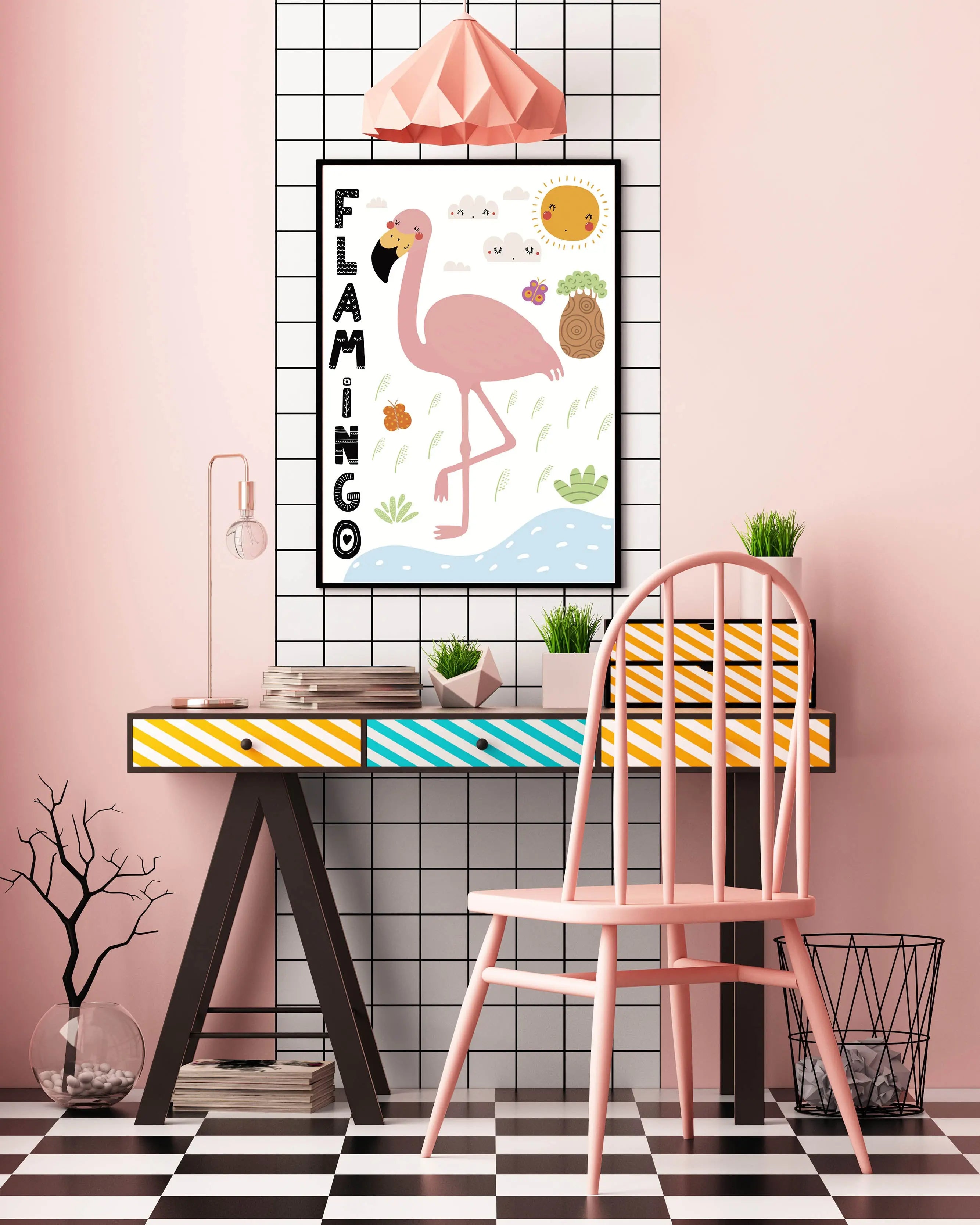 Cuadro Flamenco Infantil freeshipping - Home and Living