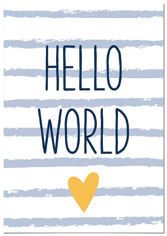 Cuadro Hello World Home & Living 