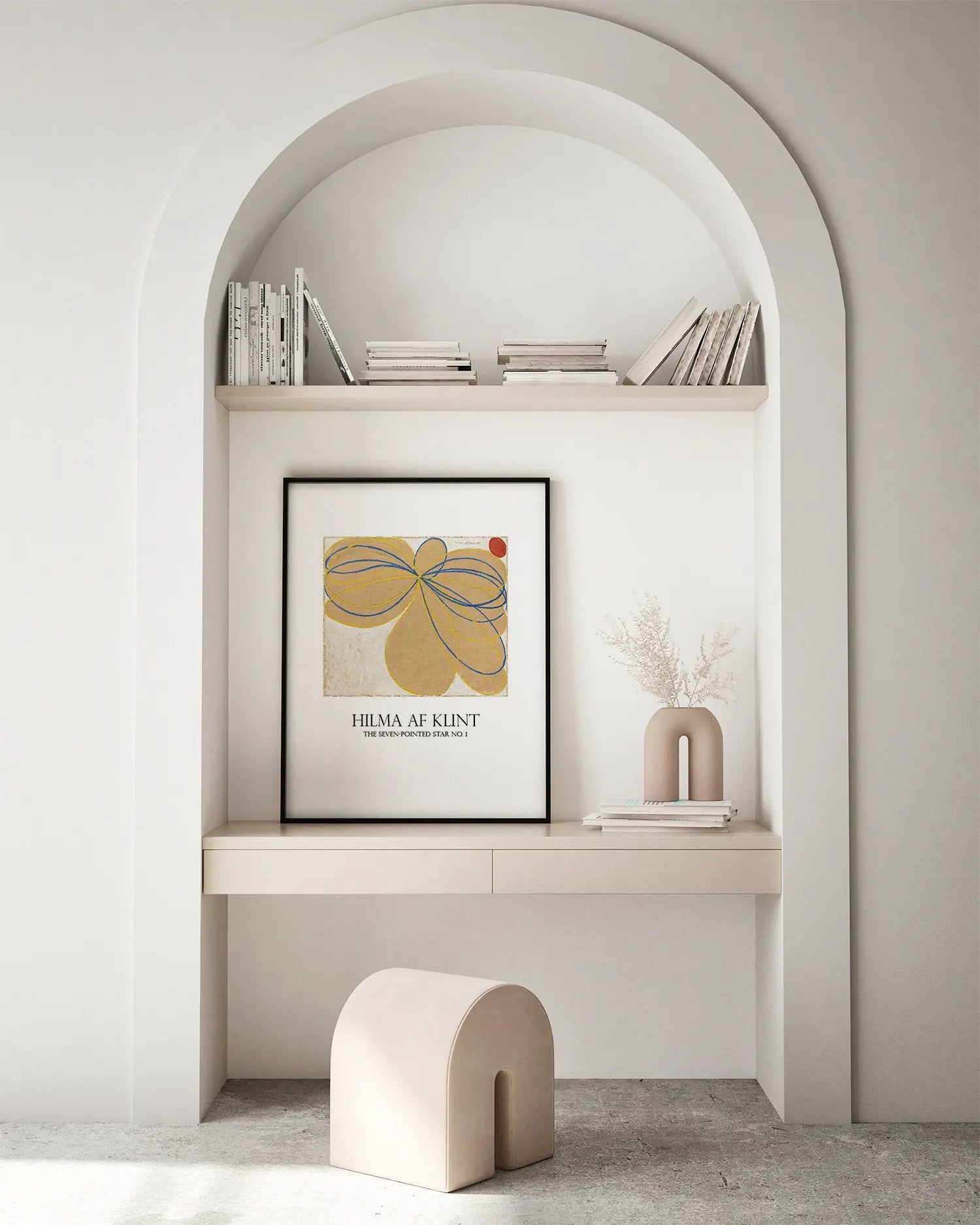 Cuadro Hilma Af Klint Estrellas Siete Puntas freeshipping - Home and Living