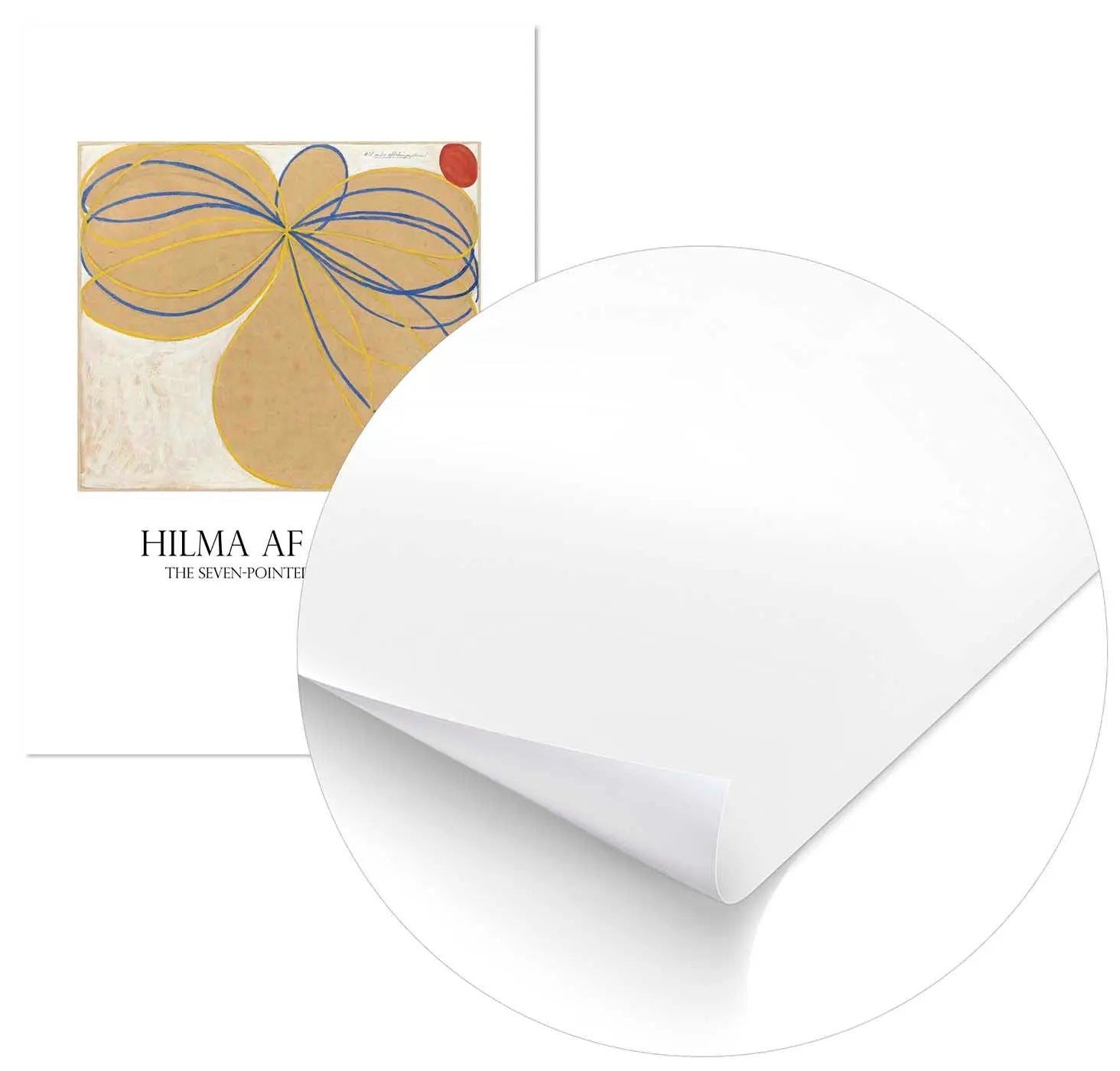 Cuadro Hilma Af Klint Estrellas Siete Puntas freeshipping - Home and Living