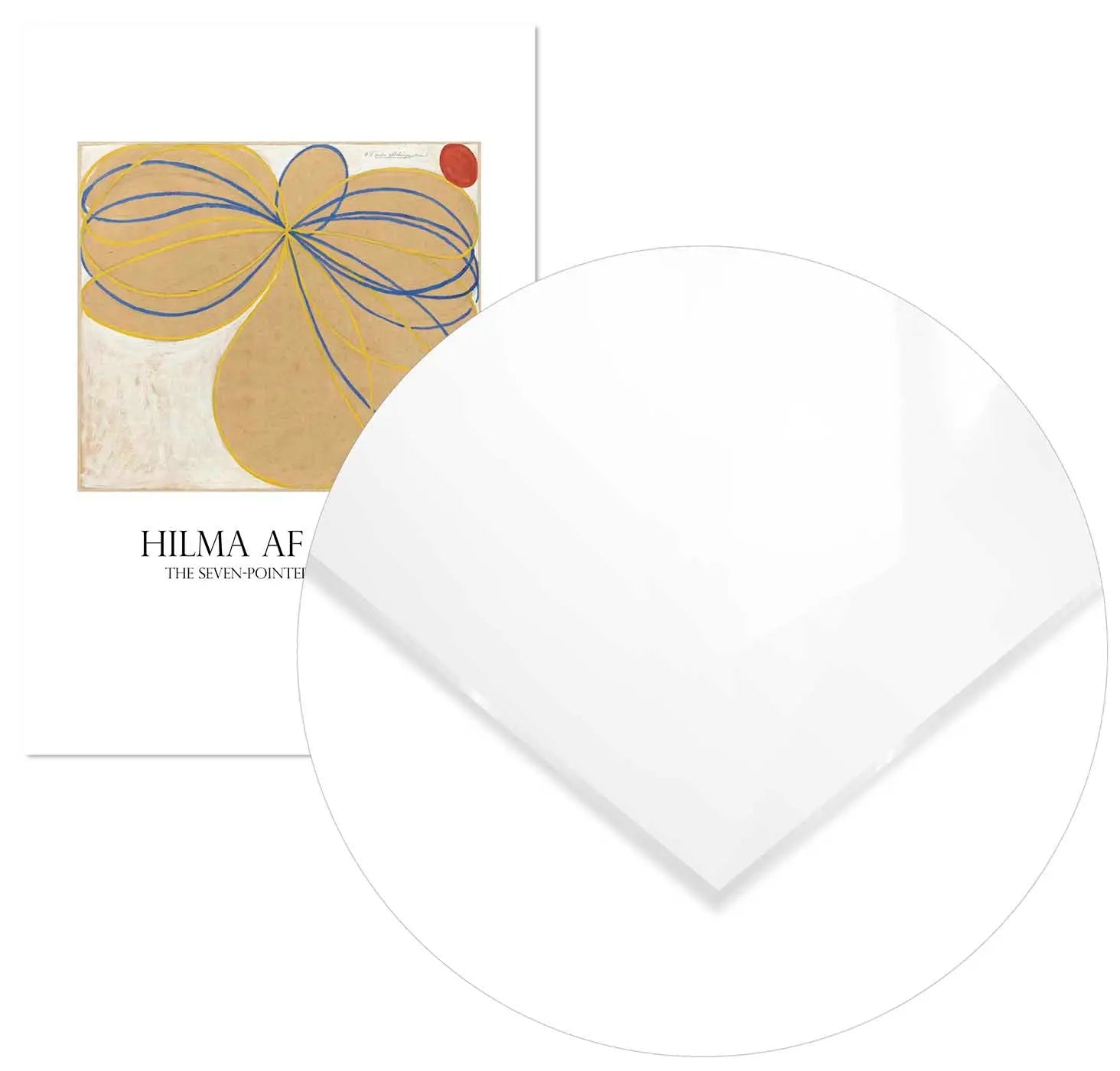 Cuadro Hilma Af Klint Estrellas Siete Puntas freeshipping - Home and Living