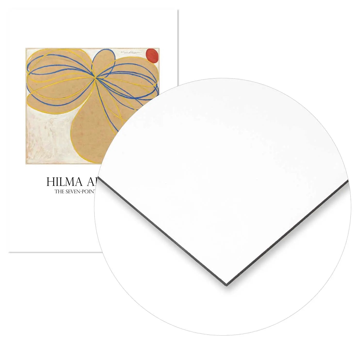 Cuadro Hilma Af Klint Estrellas Siete Puntas Home & Living Metal70x100cm