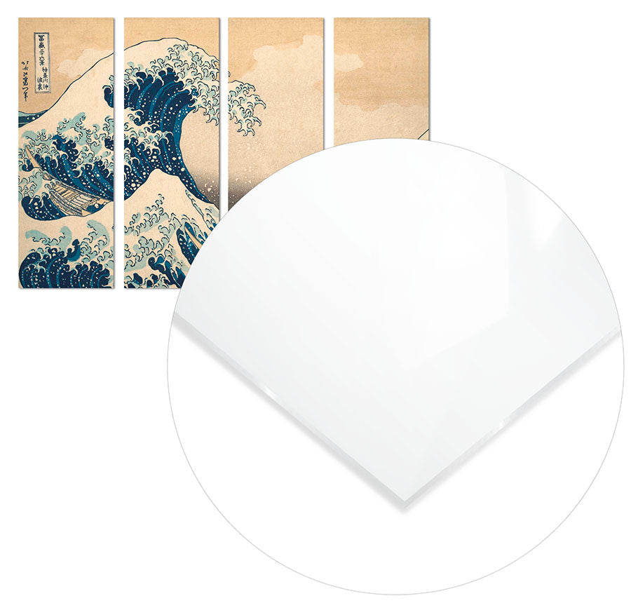 Cuadro Hokusai La Gran Ola de Kanagawa en 4 Piezas Home & Living 