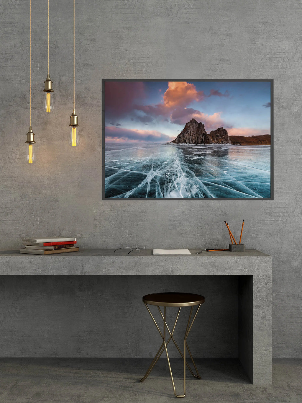 Cuadro Lago Baikal Rusia freeshipping - Home and Living