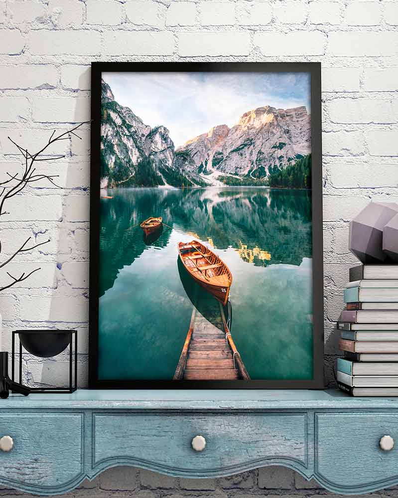 Cuadro Lago de Braies Italia Home & Living 