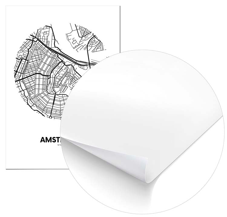 Cuadro Mapa Ámsterdam Círculo Home & Living 