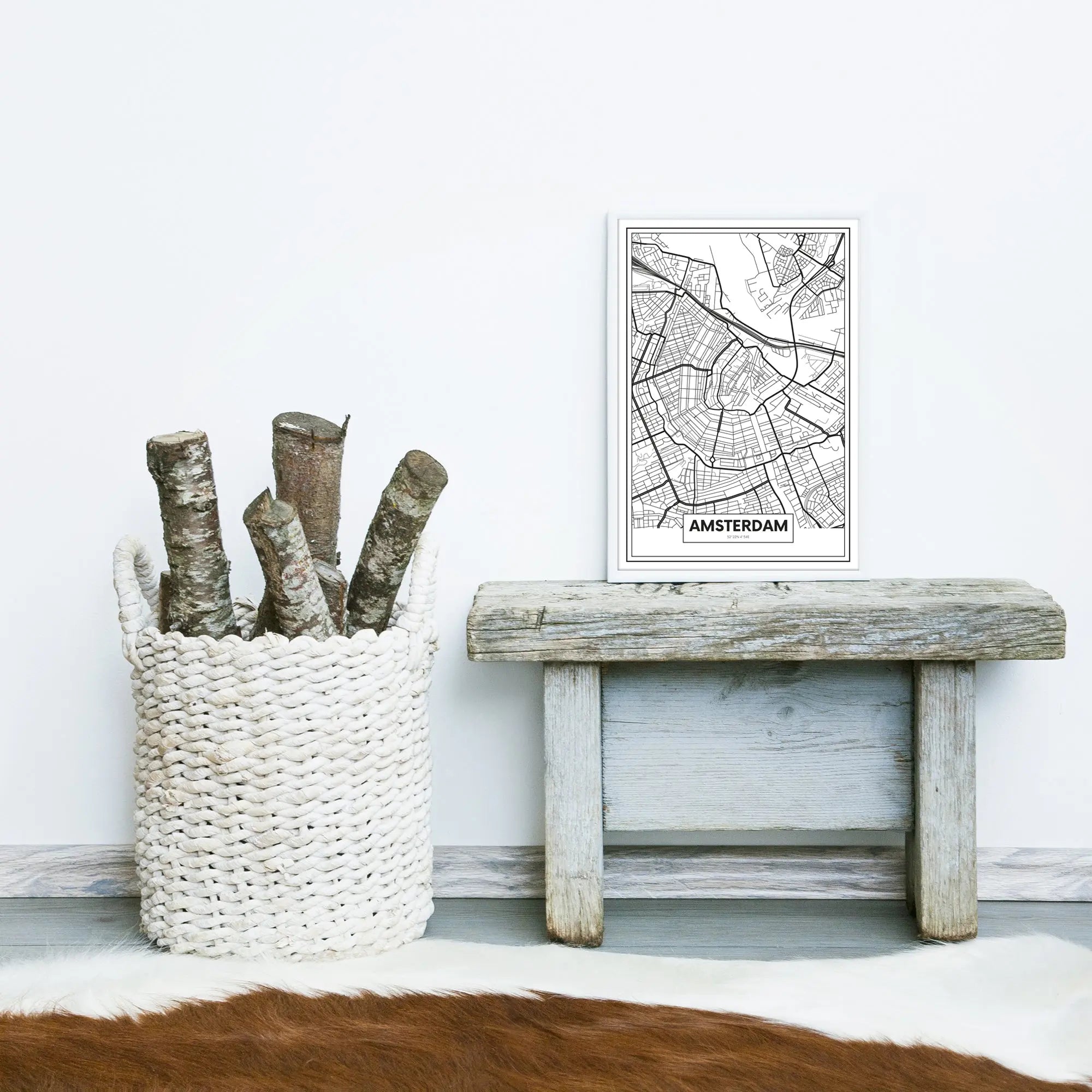 Cuadro Mapa Ámsterdam freeshipping - Home and Living
