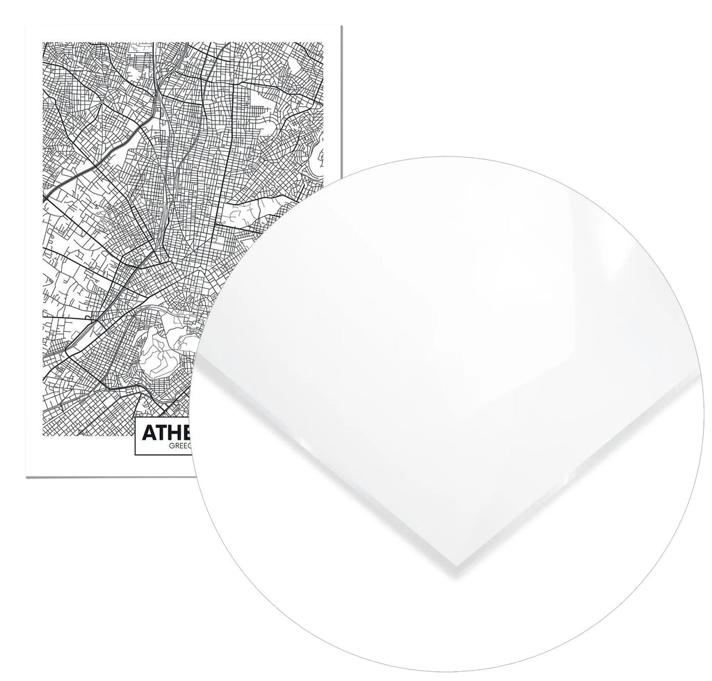 Cuadro Mapa Atenas Home & Living MetacrilatoEnmarcado70x100cm