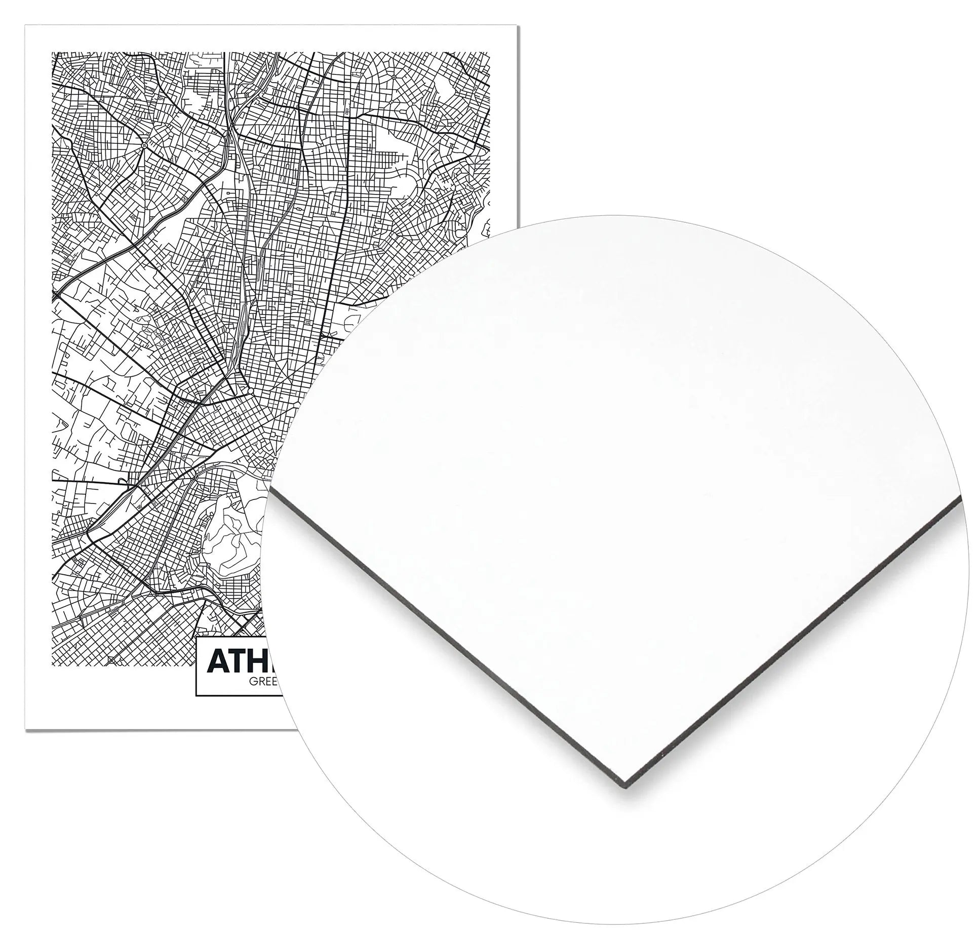 Cuadro Mapa Atenas Home & Living Metal70x100cm